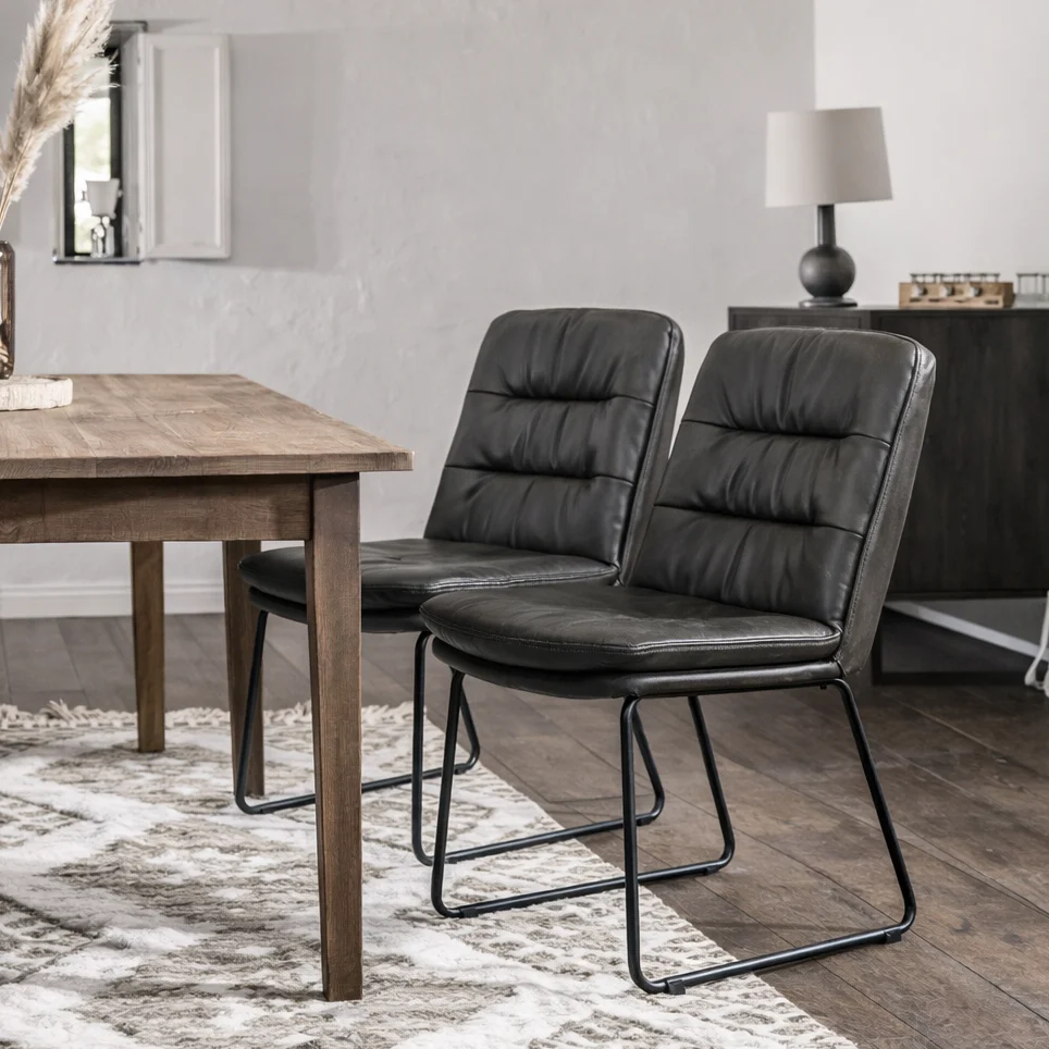 Alexander Faux Leather Dining Chair | Grey