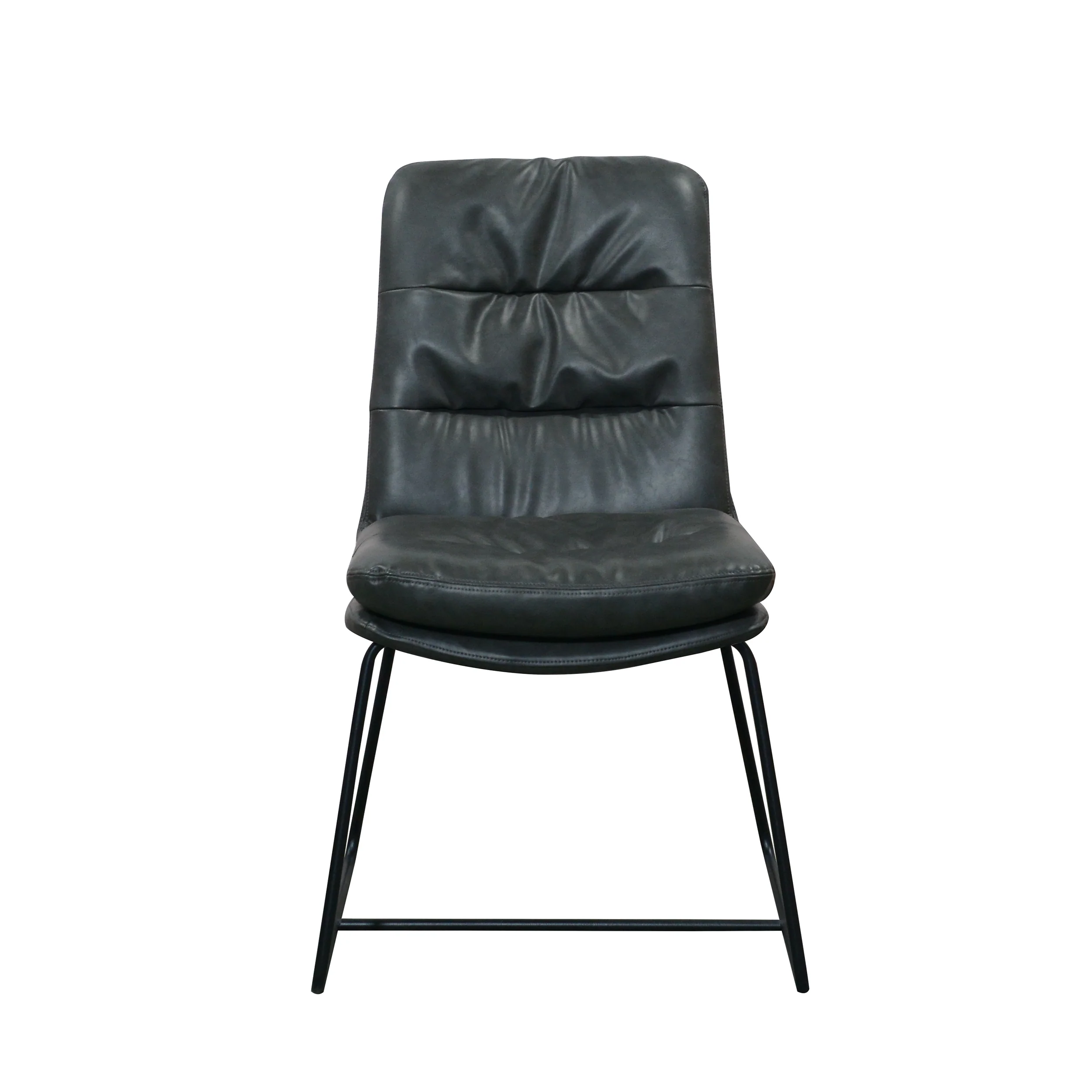 Alexander Faux Leather Dining Chair | Grey - Image 2