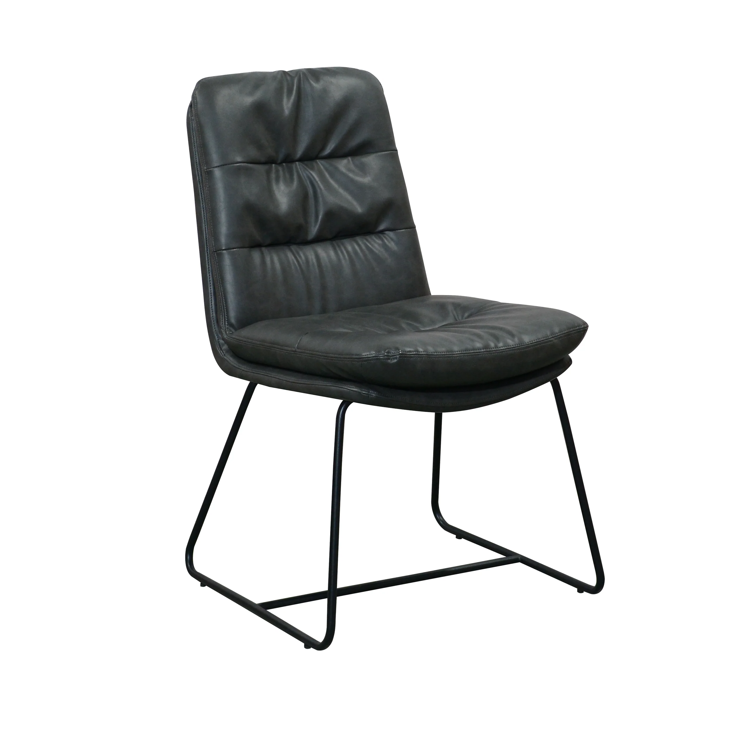 Alexander Faux Leather Dining Chair | Grey - Image 3
