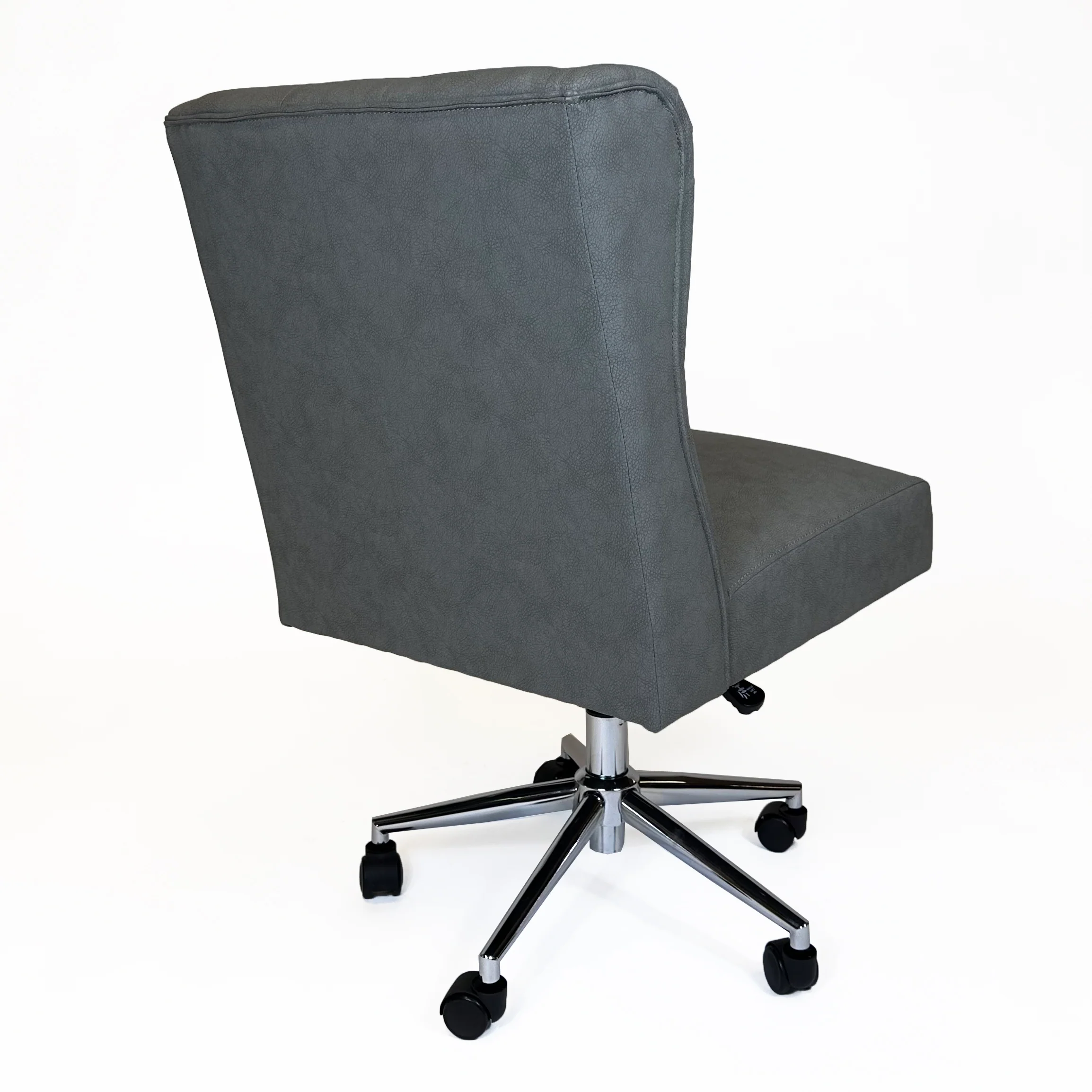 Amelia Swivel Office Chair | Grey - Image 4