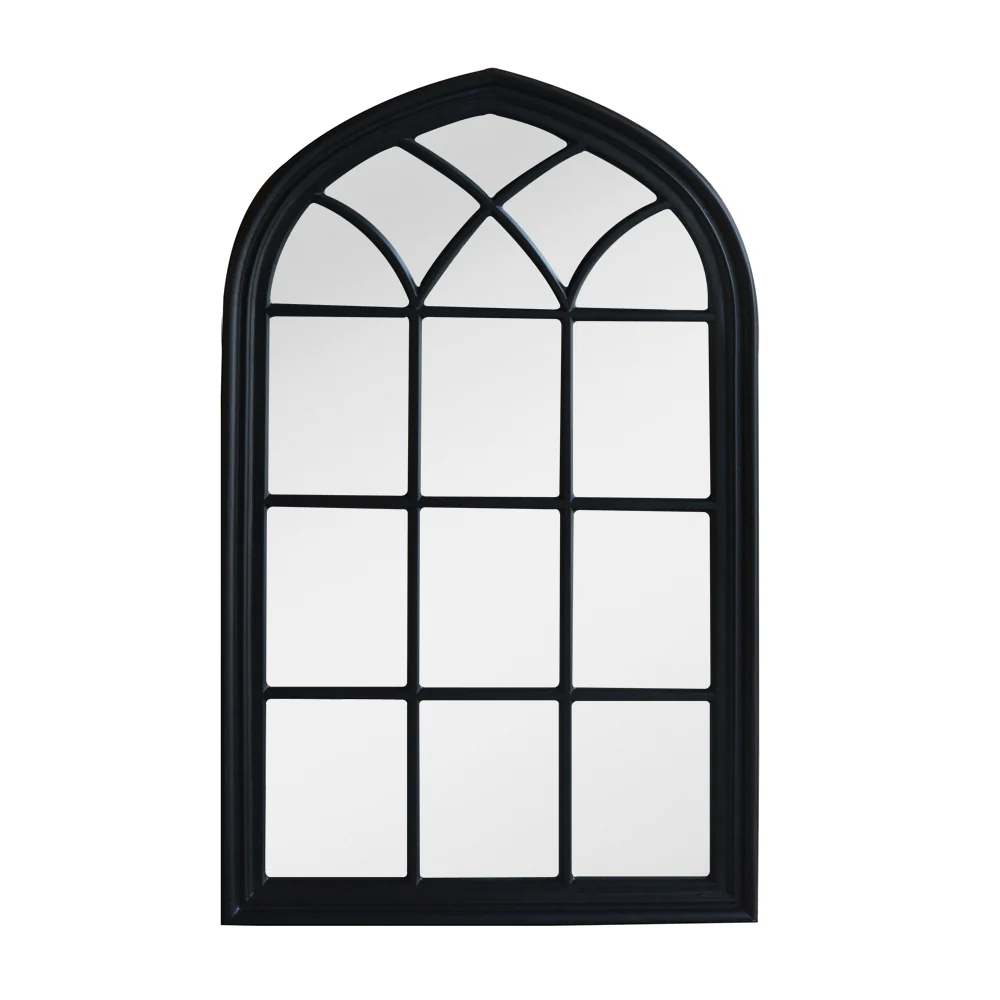 Arch Window Mirror | Black - Image 2