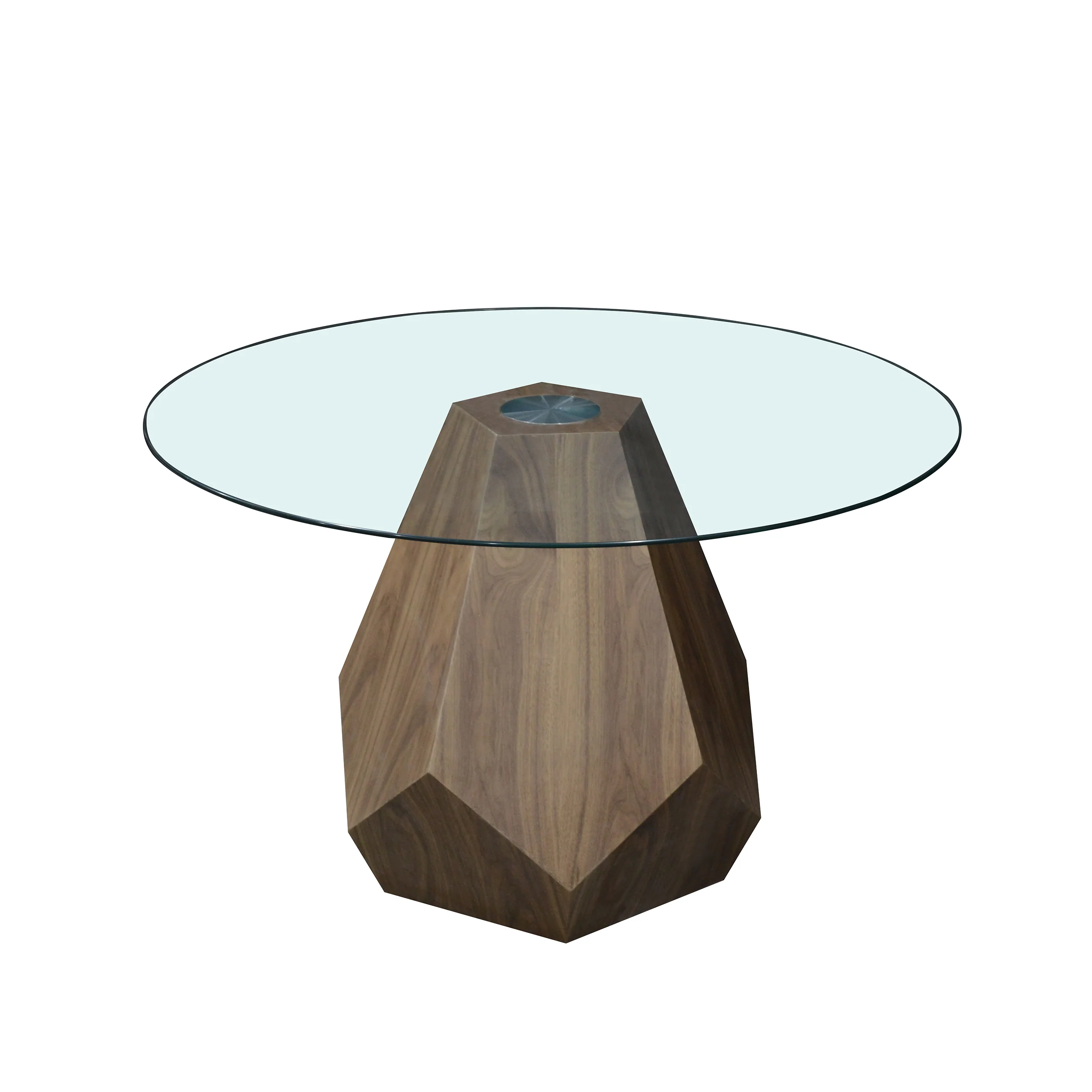 Aura Noir Hex Dining Table | Walnut - Image 2