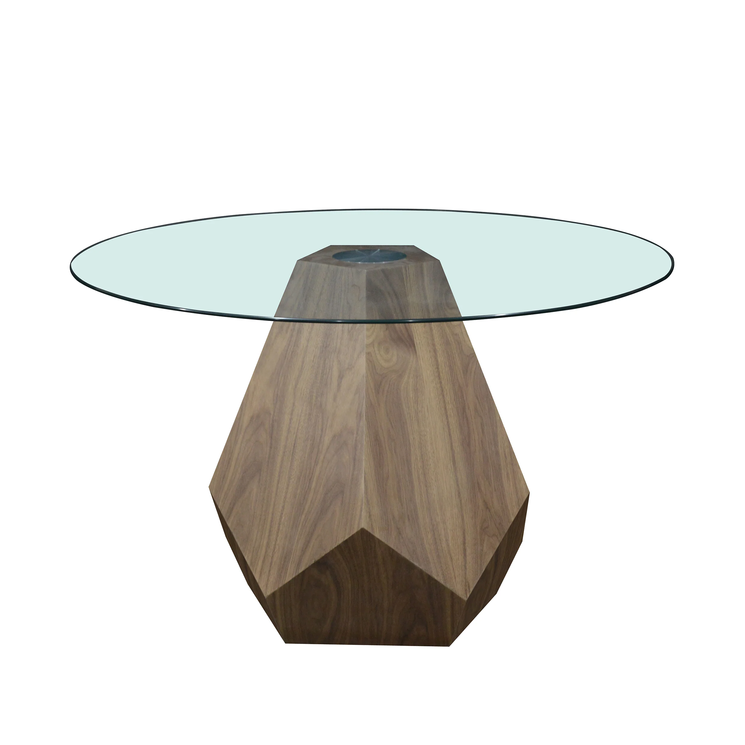 Aura Noir Hex Dining Table | Walnut - Image 3
