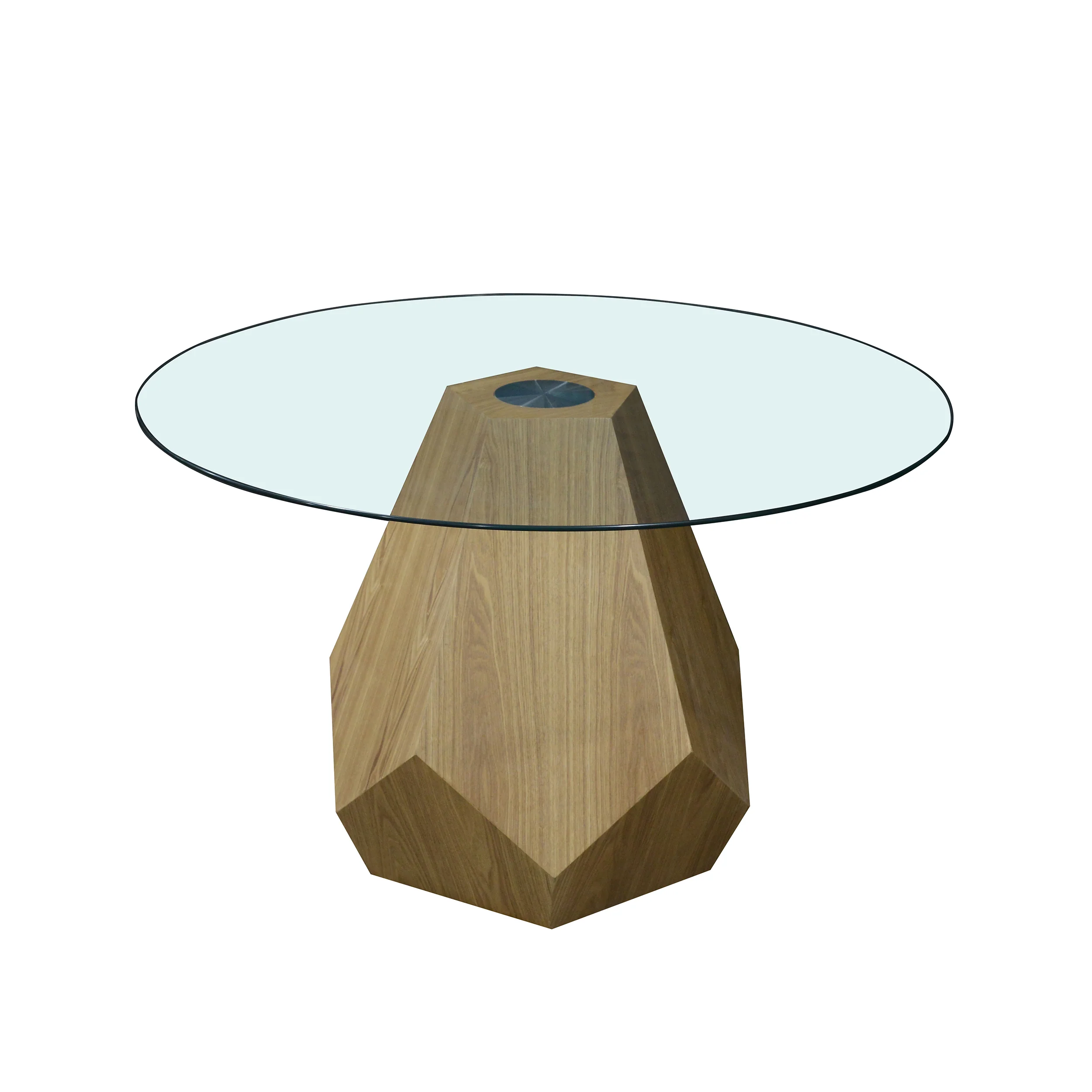 Aura Noir Hex Dining Table | Natural - Image 3
