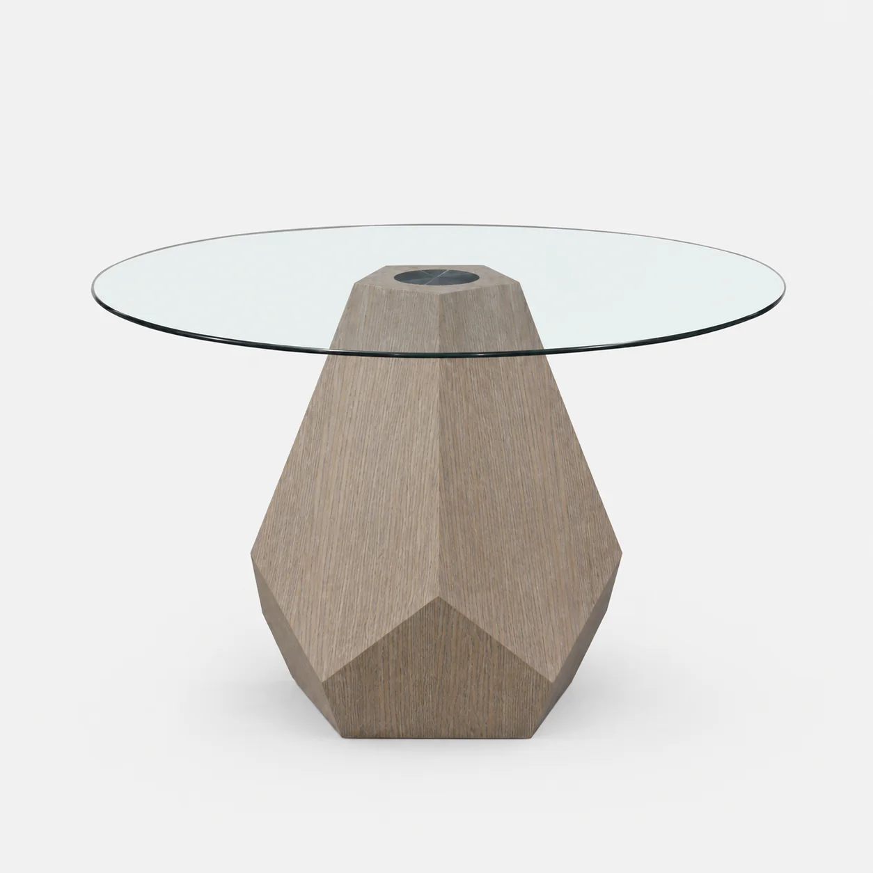 Aura Noir Hex Dining Table | Smoked Grey - Image 2