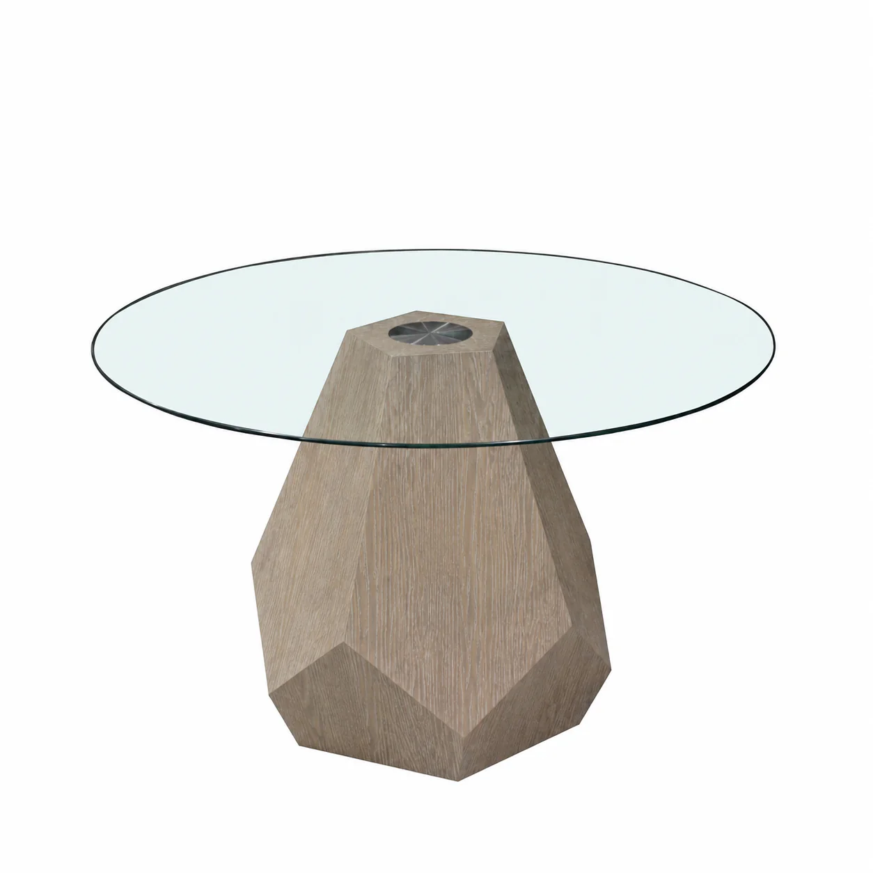 Aura Noir Hex Dining Table | Smoked Grey - Image 3