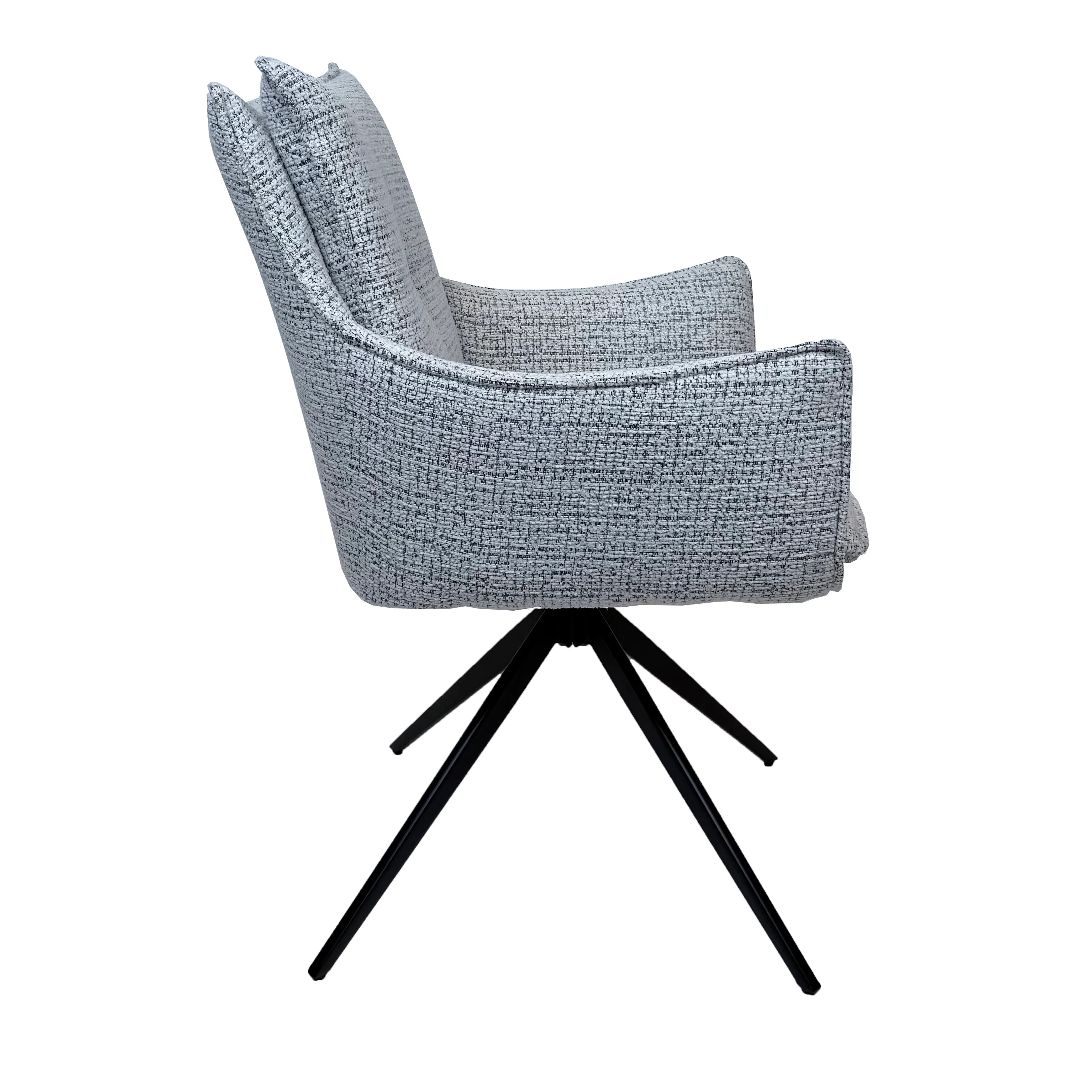 Austin Boucle Dining Chair | Grey - Image 4