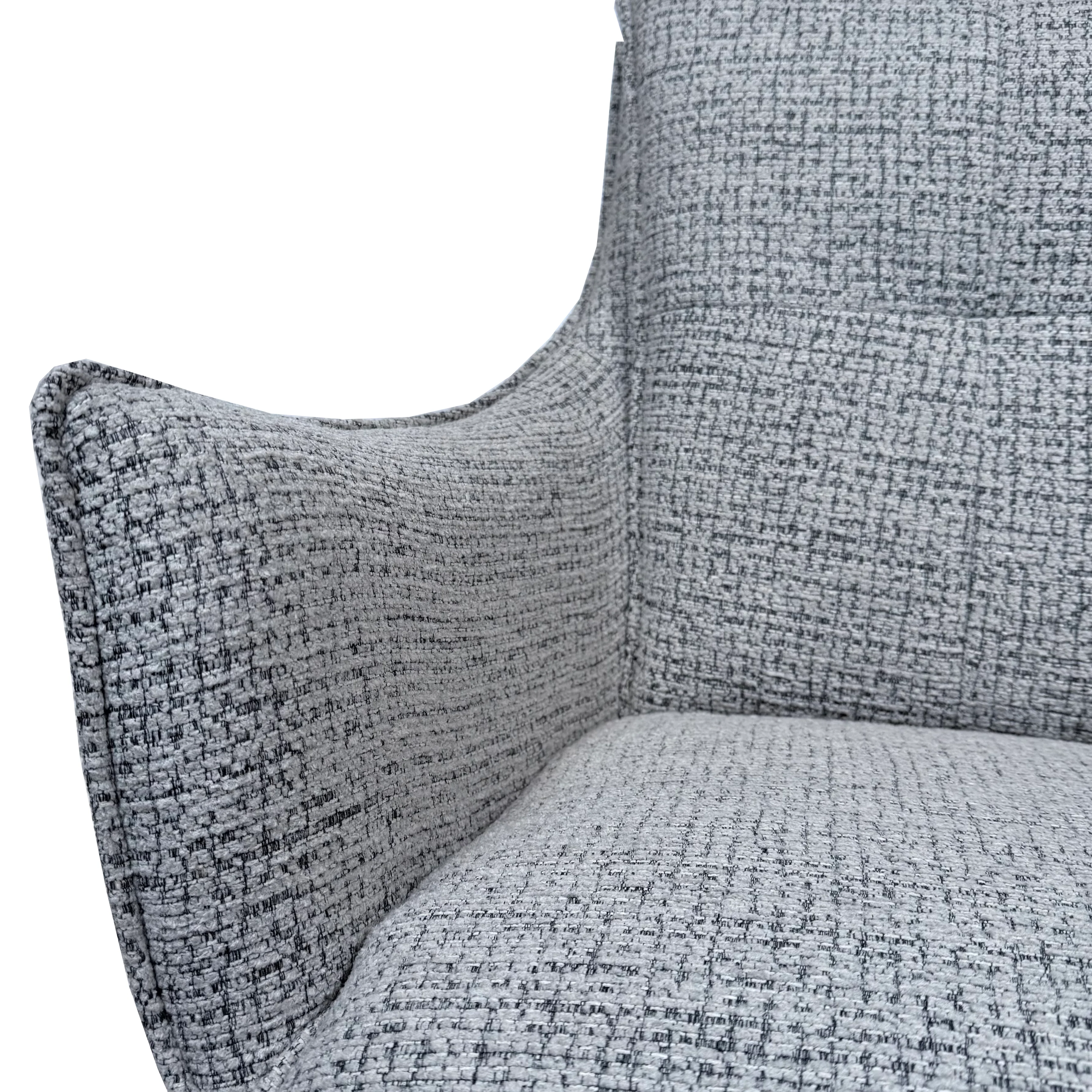 Austin Boucle Dining Chair | Smudge Grey - Image 7