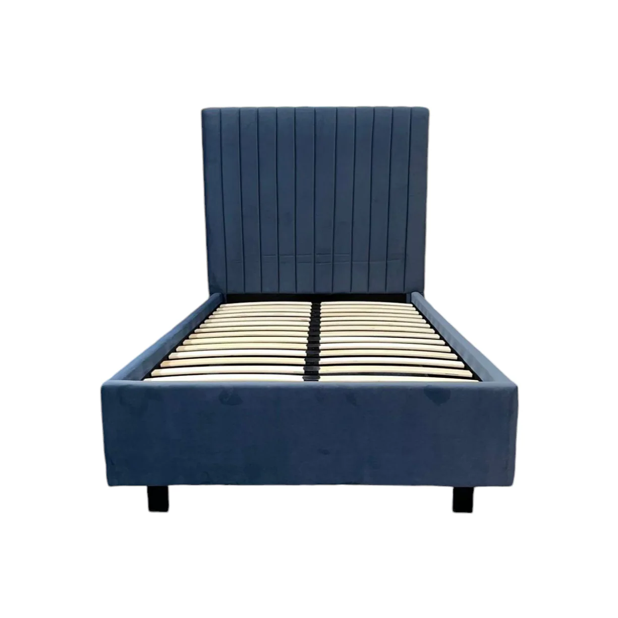 Bantry 3ft Single Fabric Bed | Midnight Blue - Image 4