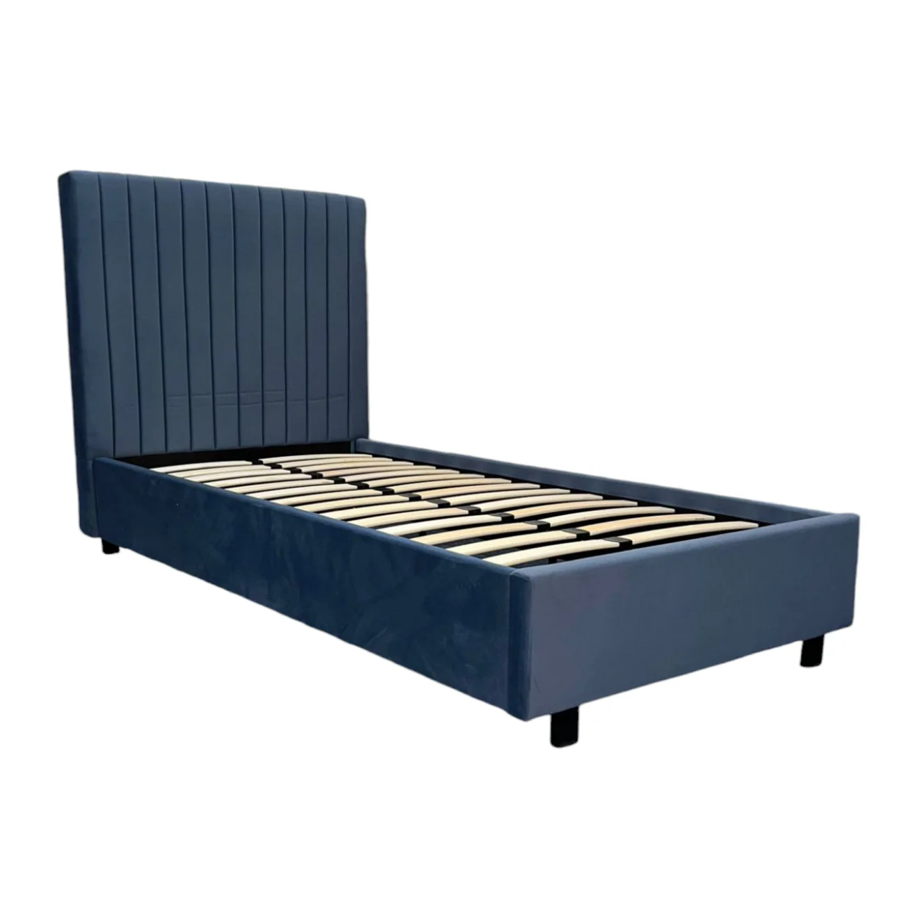 Bantry 3ft Single Fabric Bed | Midnight Blue - Image 5
