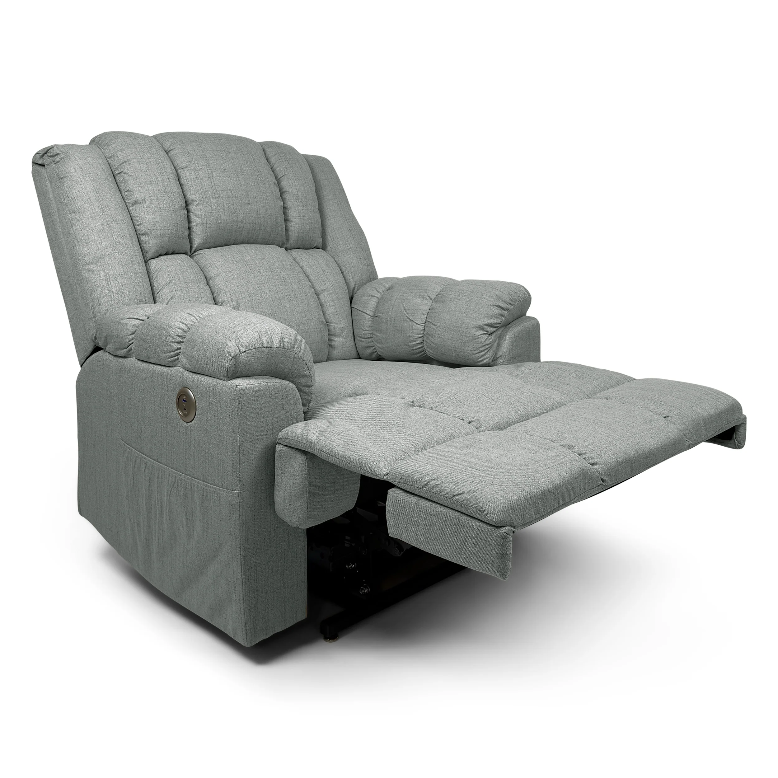 Barbara Dual Motor Electric Lift Assist Rise & Recliner | Silver - Image 3