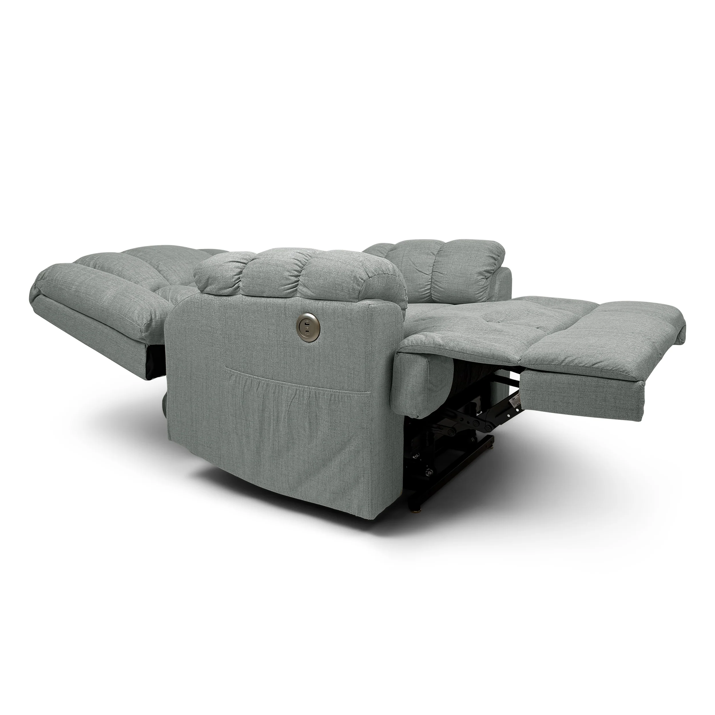 Barbara Dual Motor Electric Lift Assist Rise & Recliner | Silver - Image 4