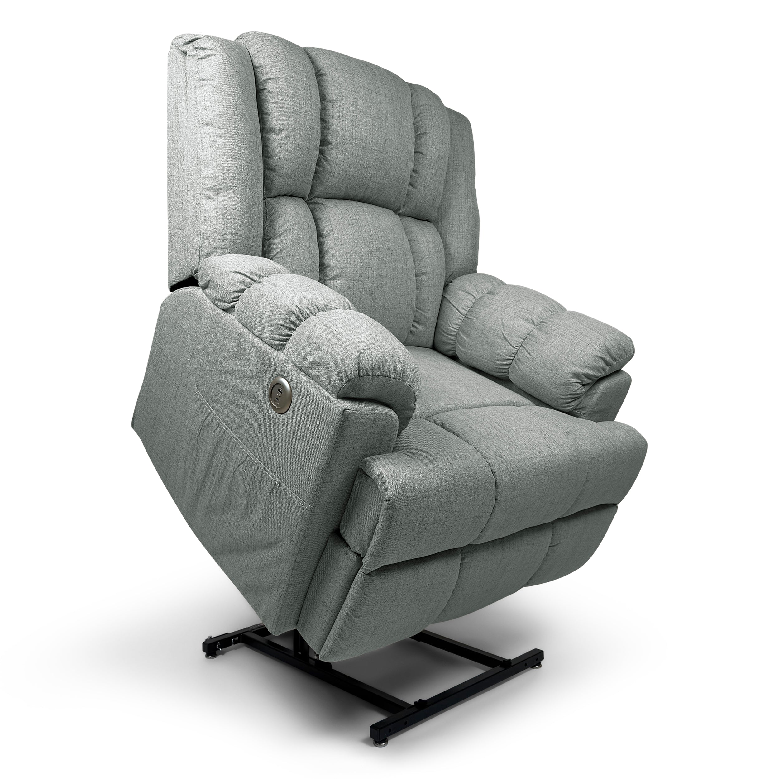 Barbara Dual Motor Electric Lift Assist Rise & Recliner | Silver - Image 8