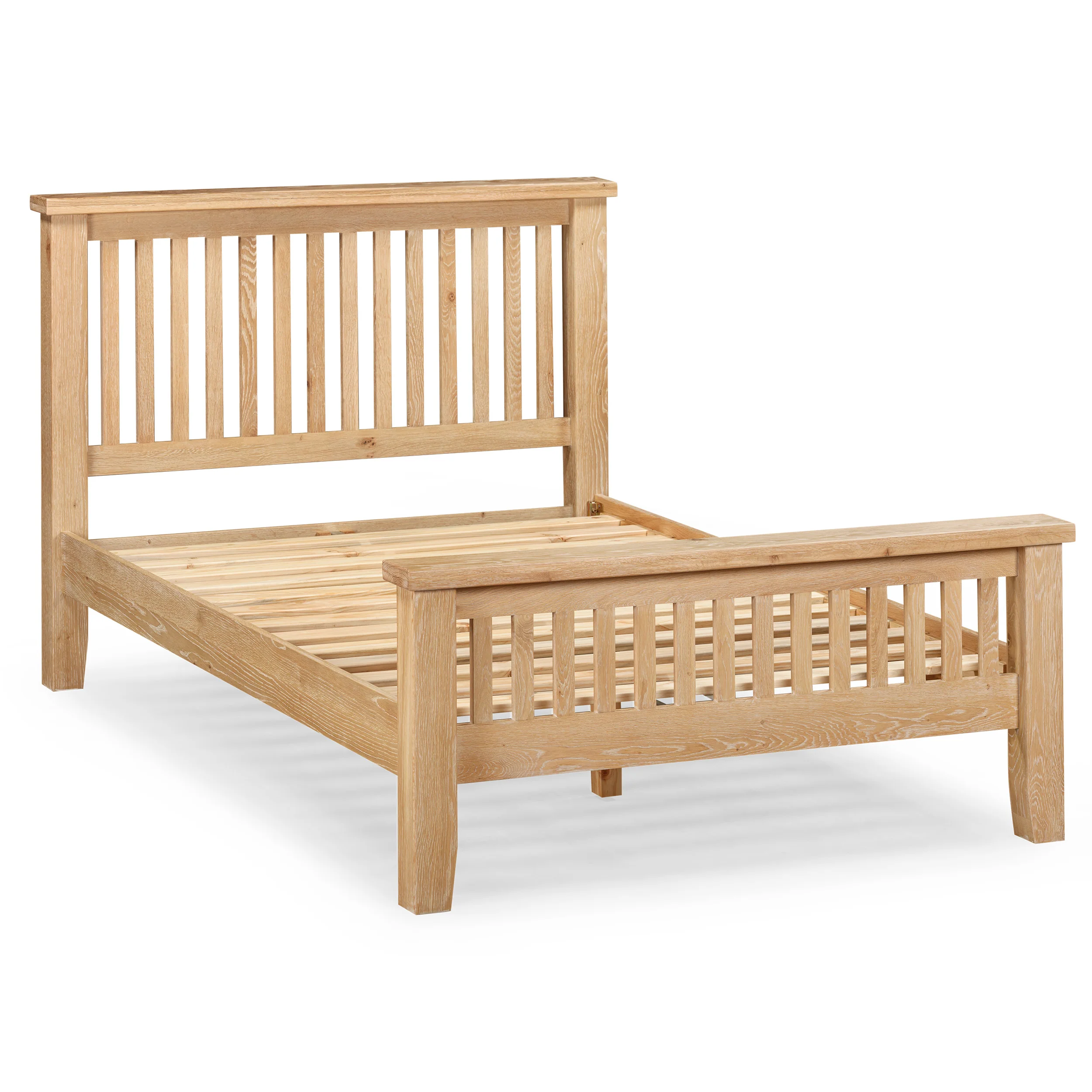 Bath Whitewash Oak Double Bed - Image 3
