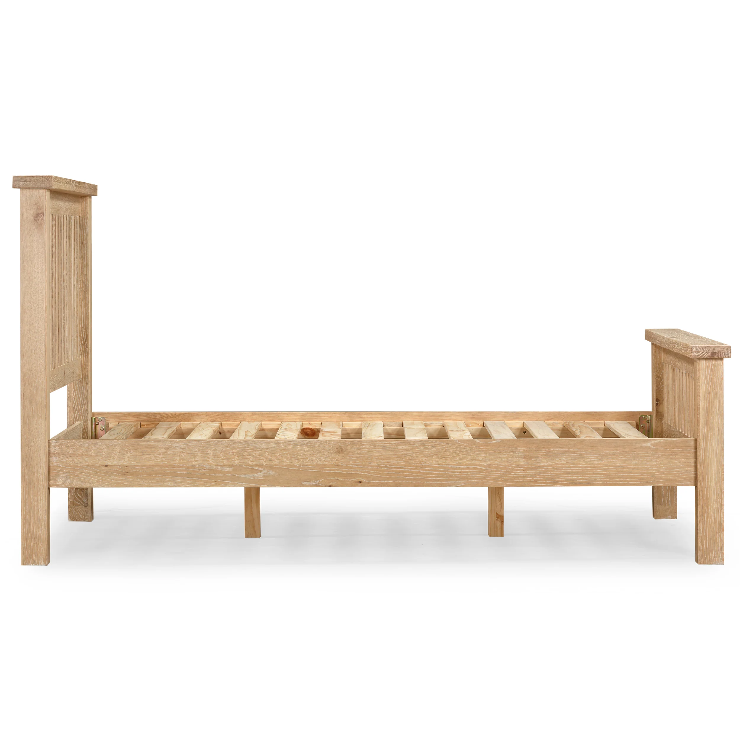 Bath Whitewash Oak Double Bed - Image 4