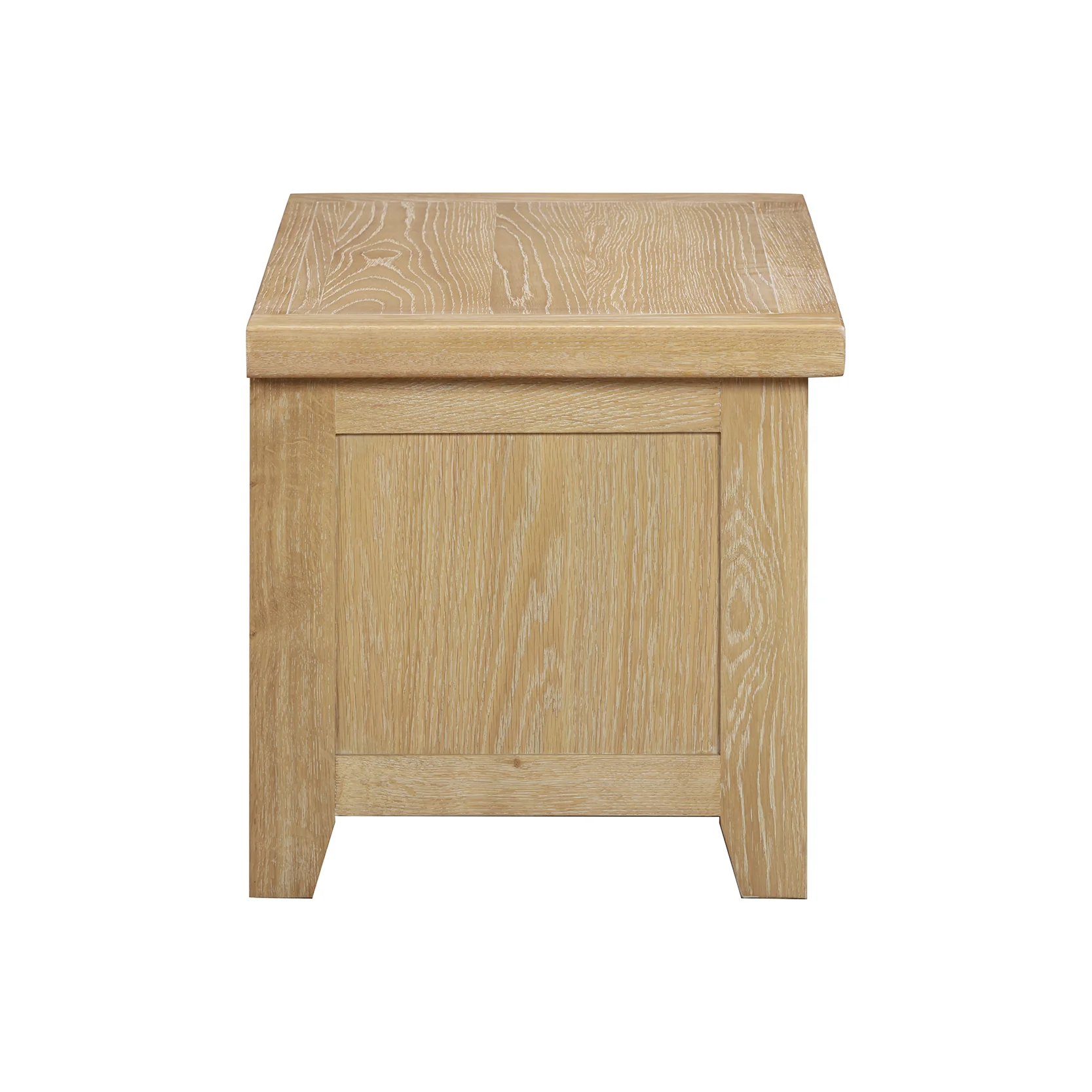 Bath Whitewash Oak Blanket Box - Image 3