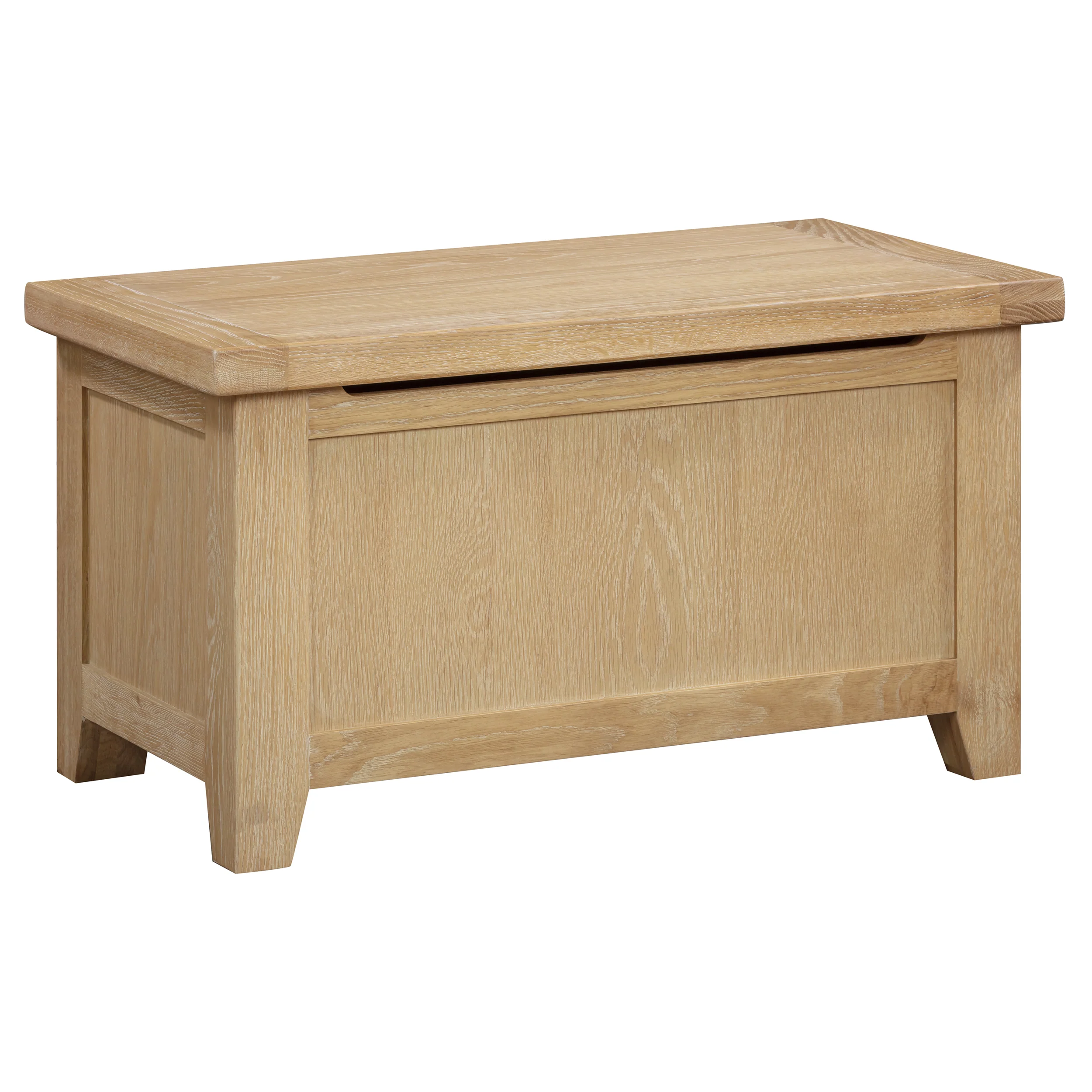Bath Whitewash Oak Blanket Box - Image 4