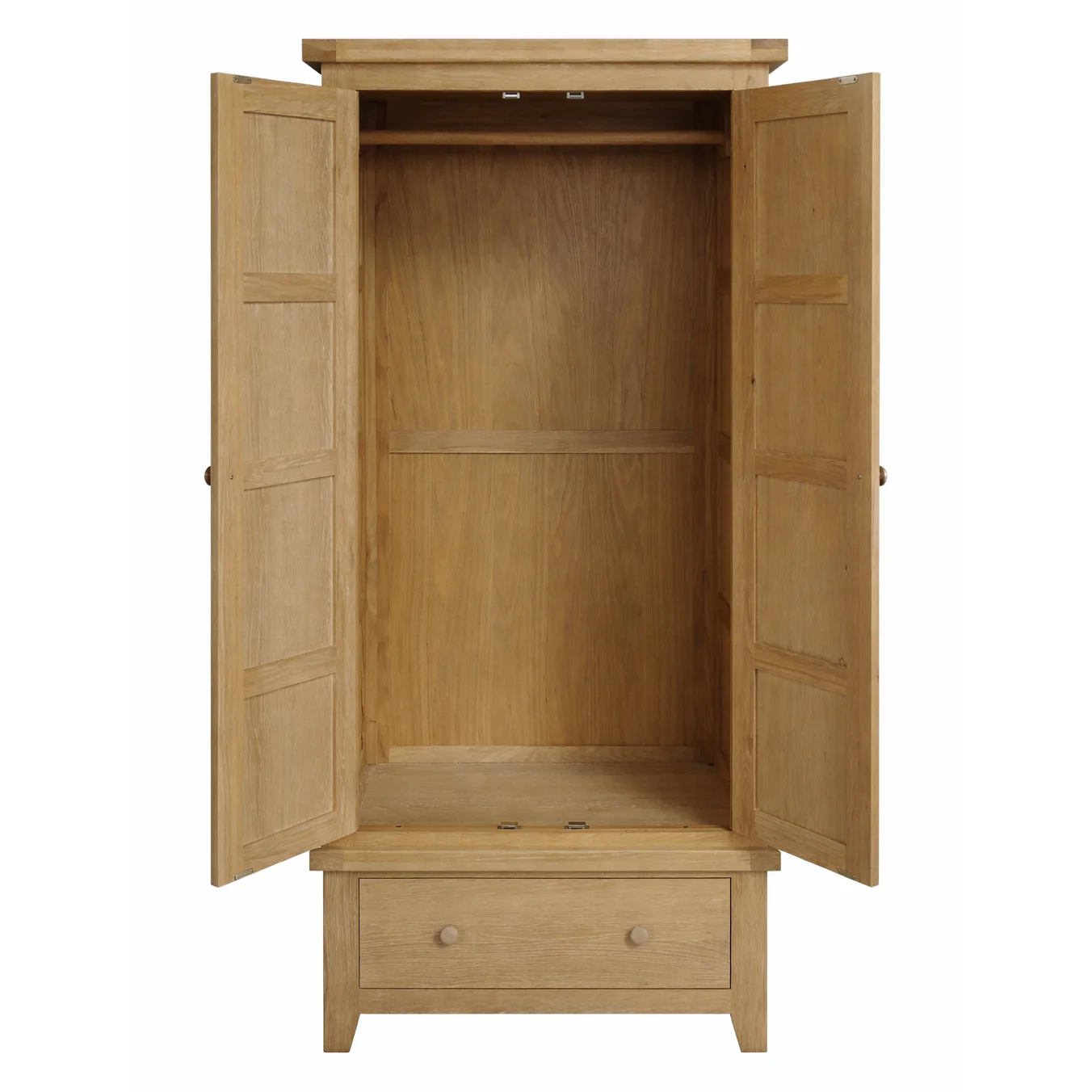 Bath Whitewash Oak Double Wardrobe - Image 4