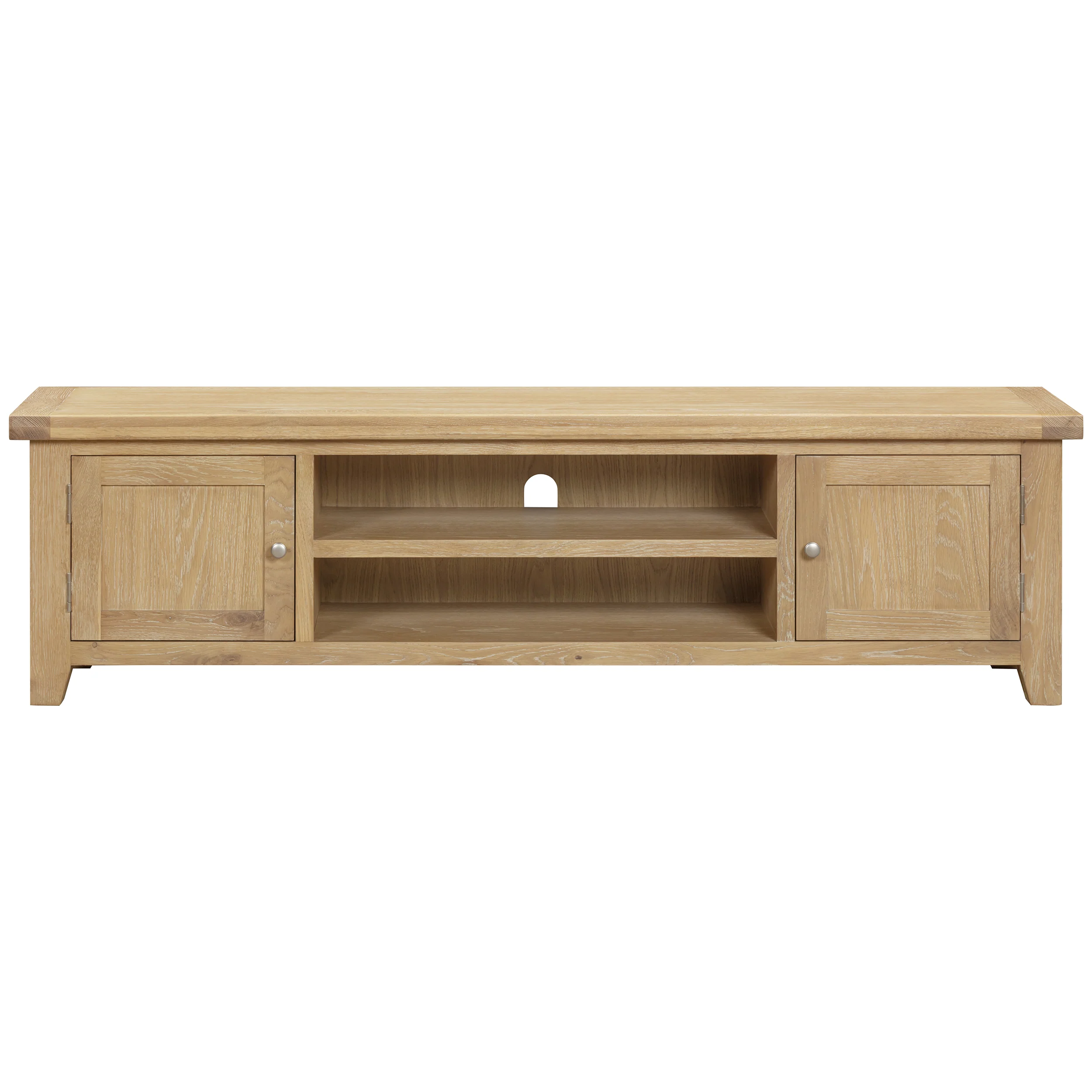 Bath Whitewash Oak Extra Large TV Unit - Image 3