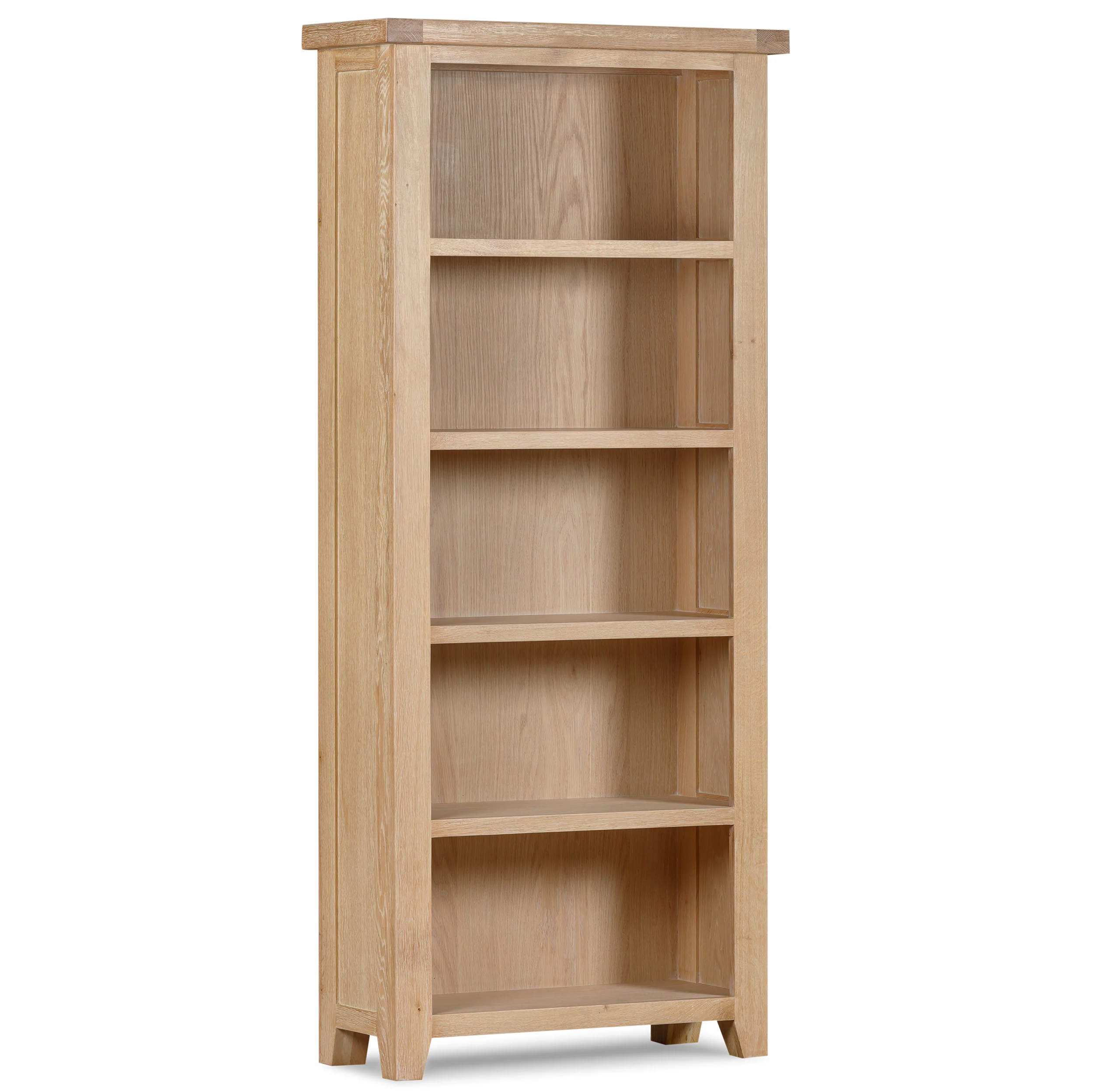 Bath Whitewash Oak Large Bookcase - Image 3