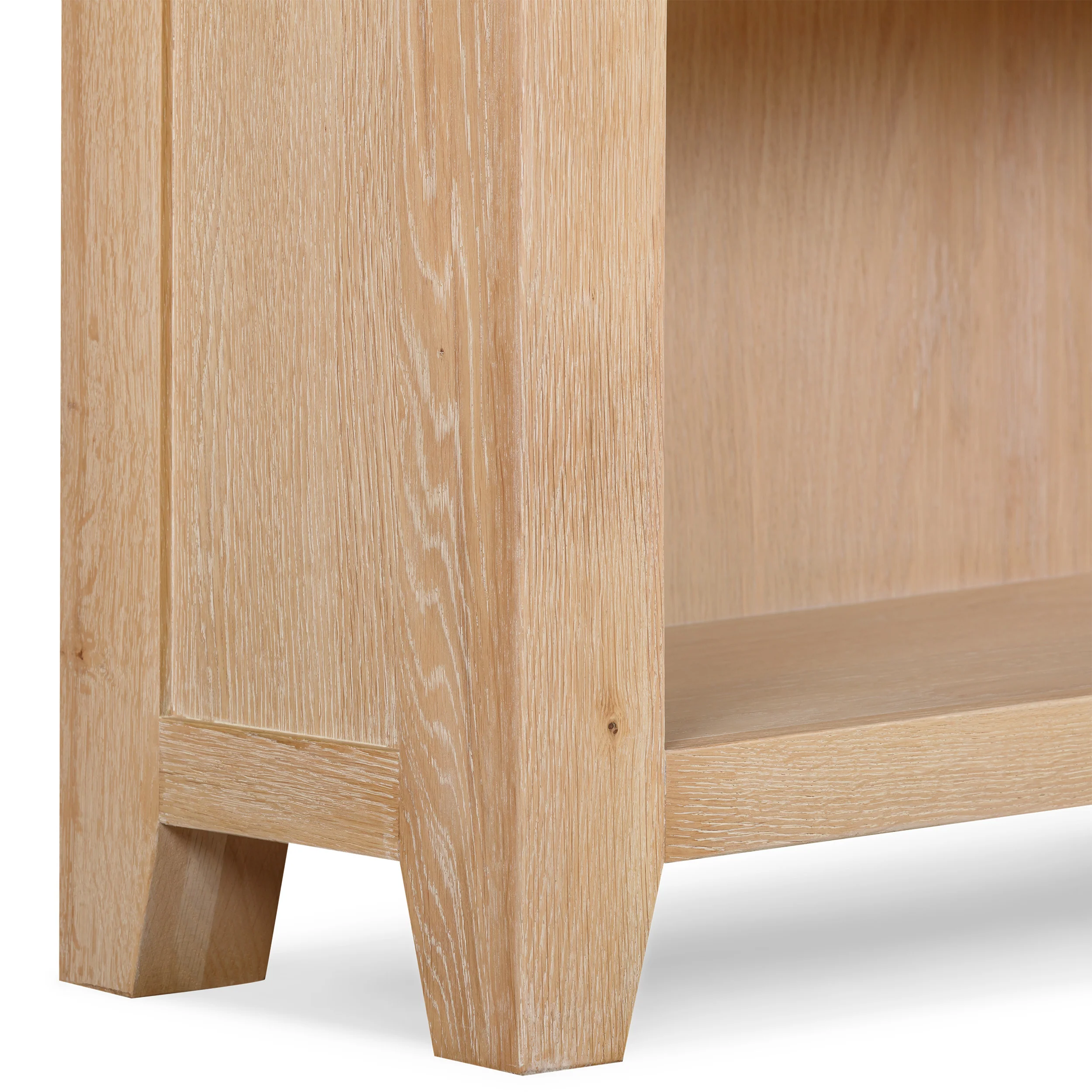 Bath Whitewash Oak Large Bookcase - Image 6