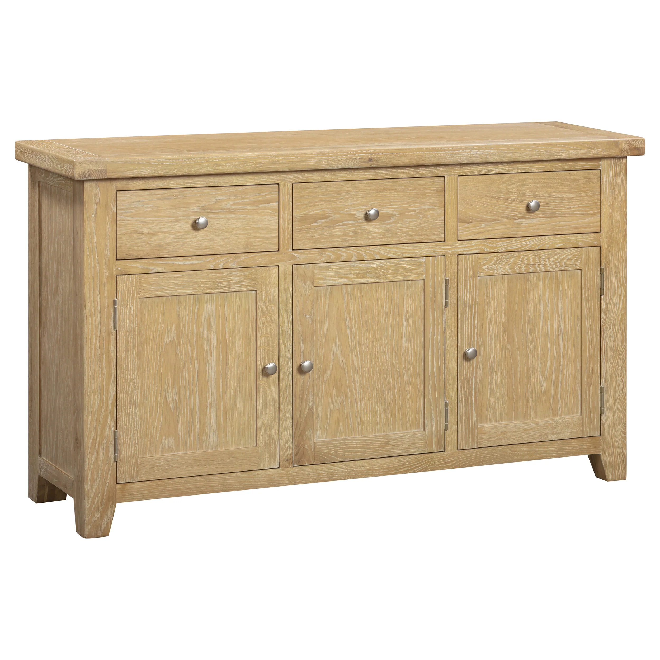 Bath Whitewash Oak Large Sideboard - Image 4