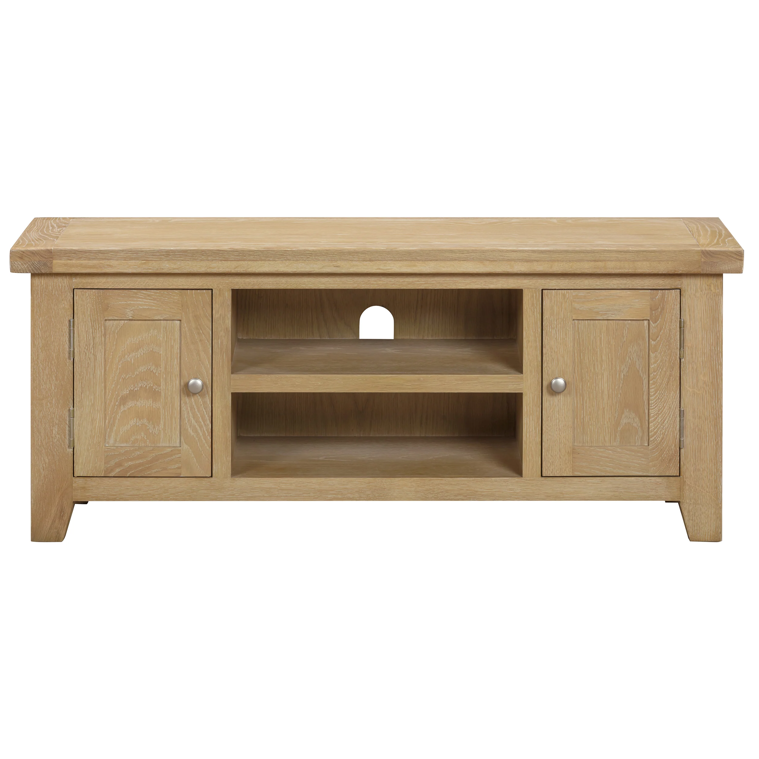 Bath Whitewash Oak Large TV Unit - Image 3