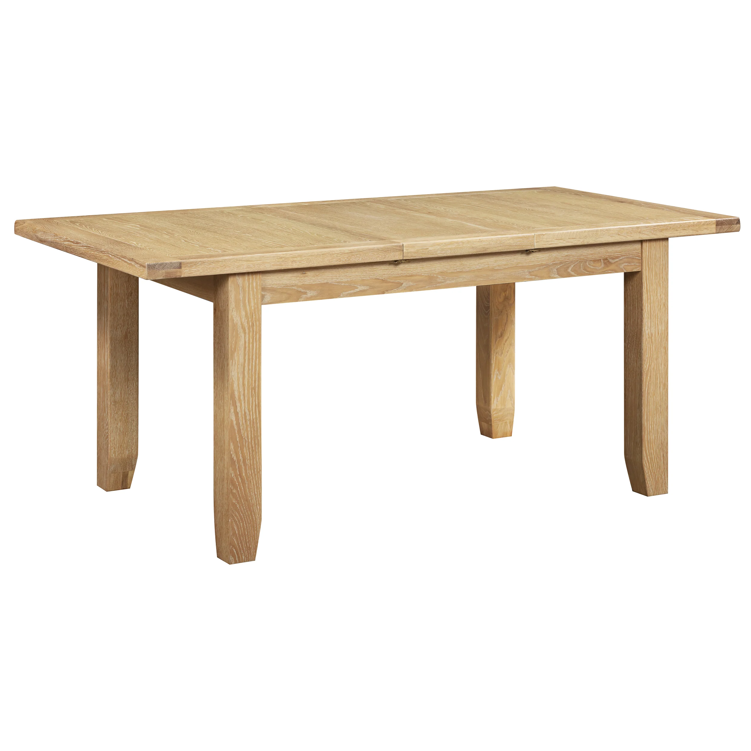 Bath Whitewash Oak Medium Extending Dining Table (1.4 m-1.8 m) - Image 2