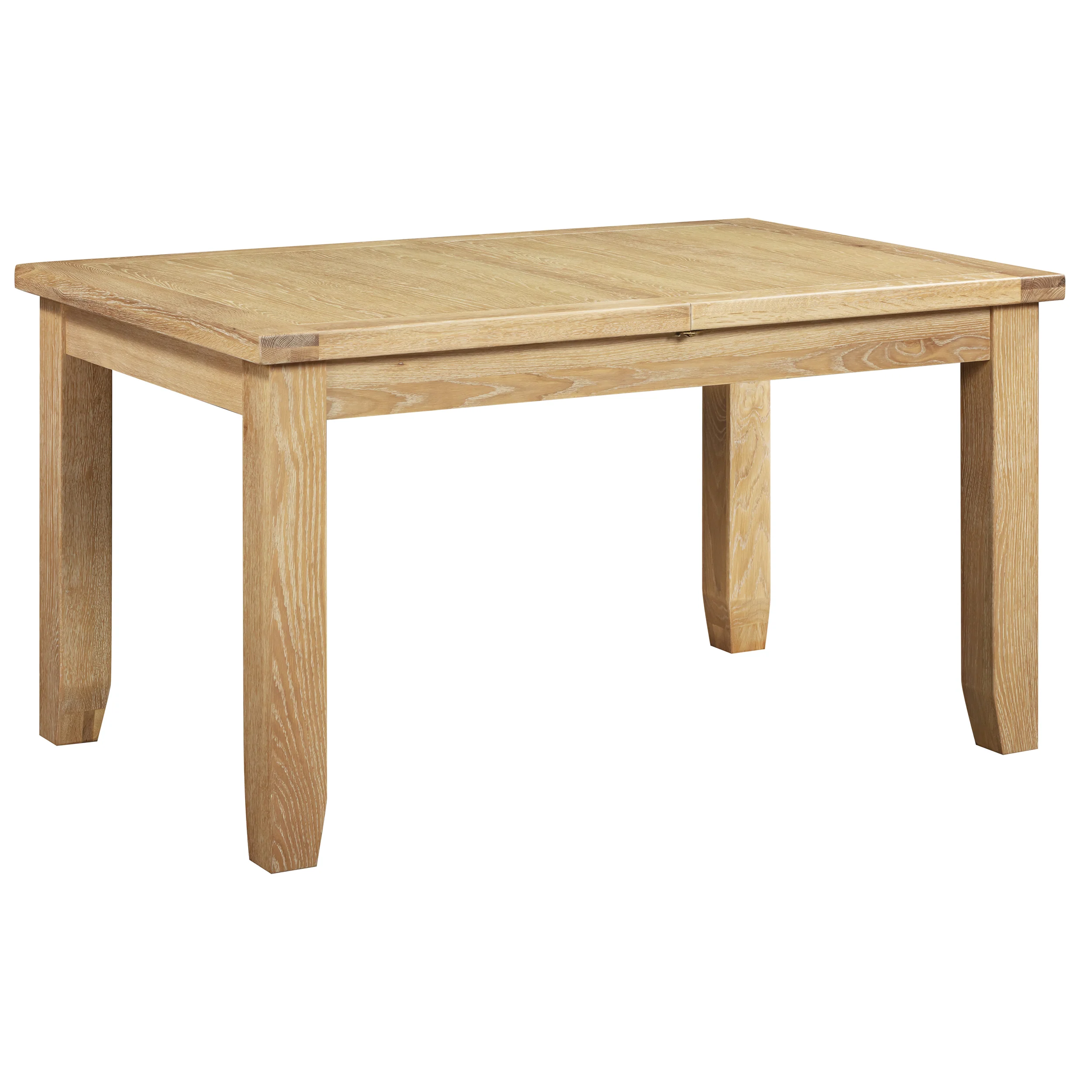 Bath Whitewash Oak Medium Extending Dining Table (1.4 m-1.8 m) - Image 3