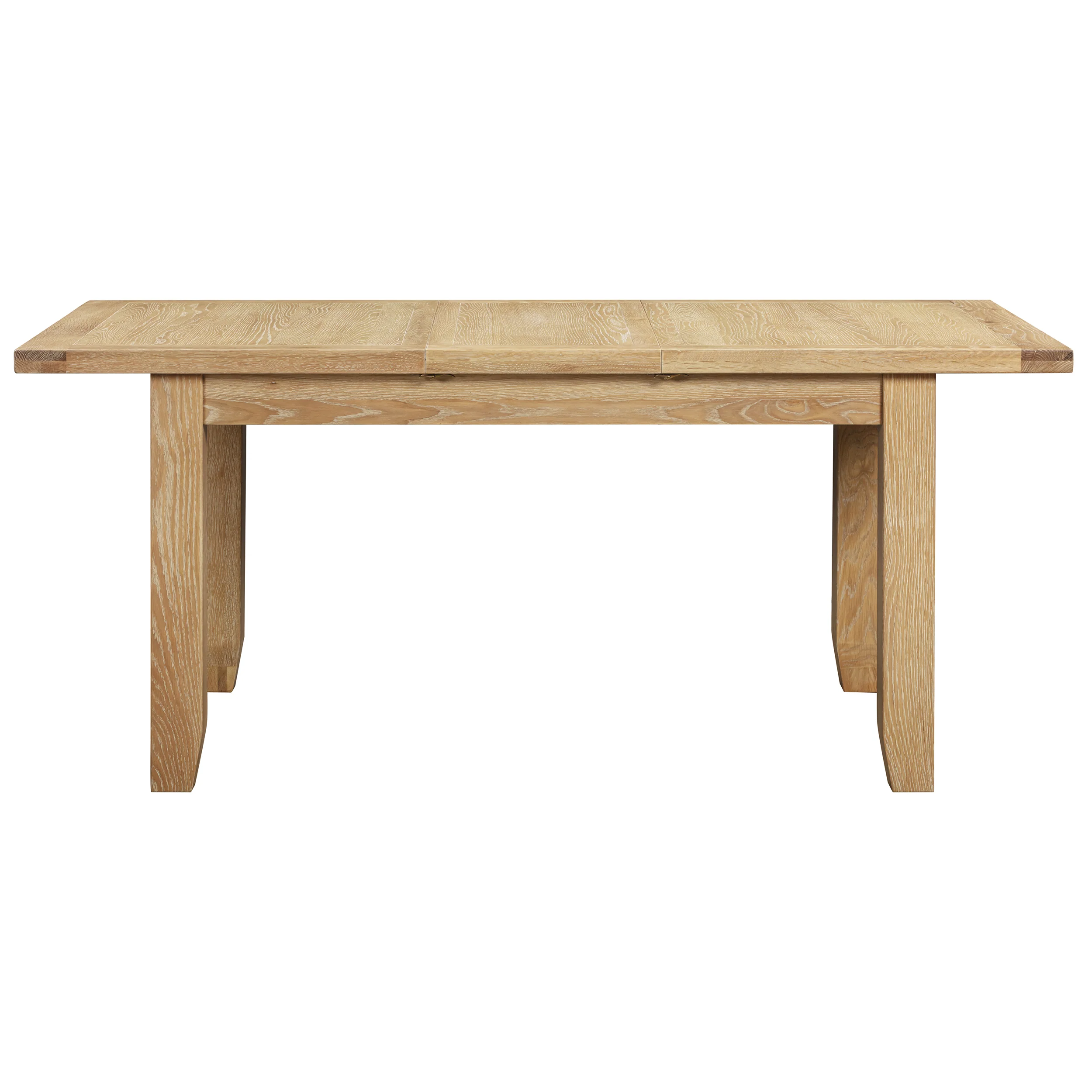 Bath Whitewash Oak Medium Extending Dining Table (1.4 m-1.8 m) - Image 4