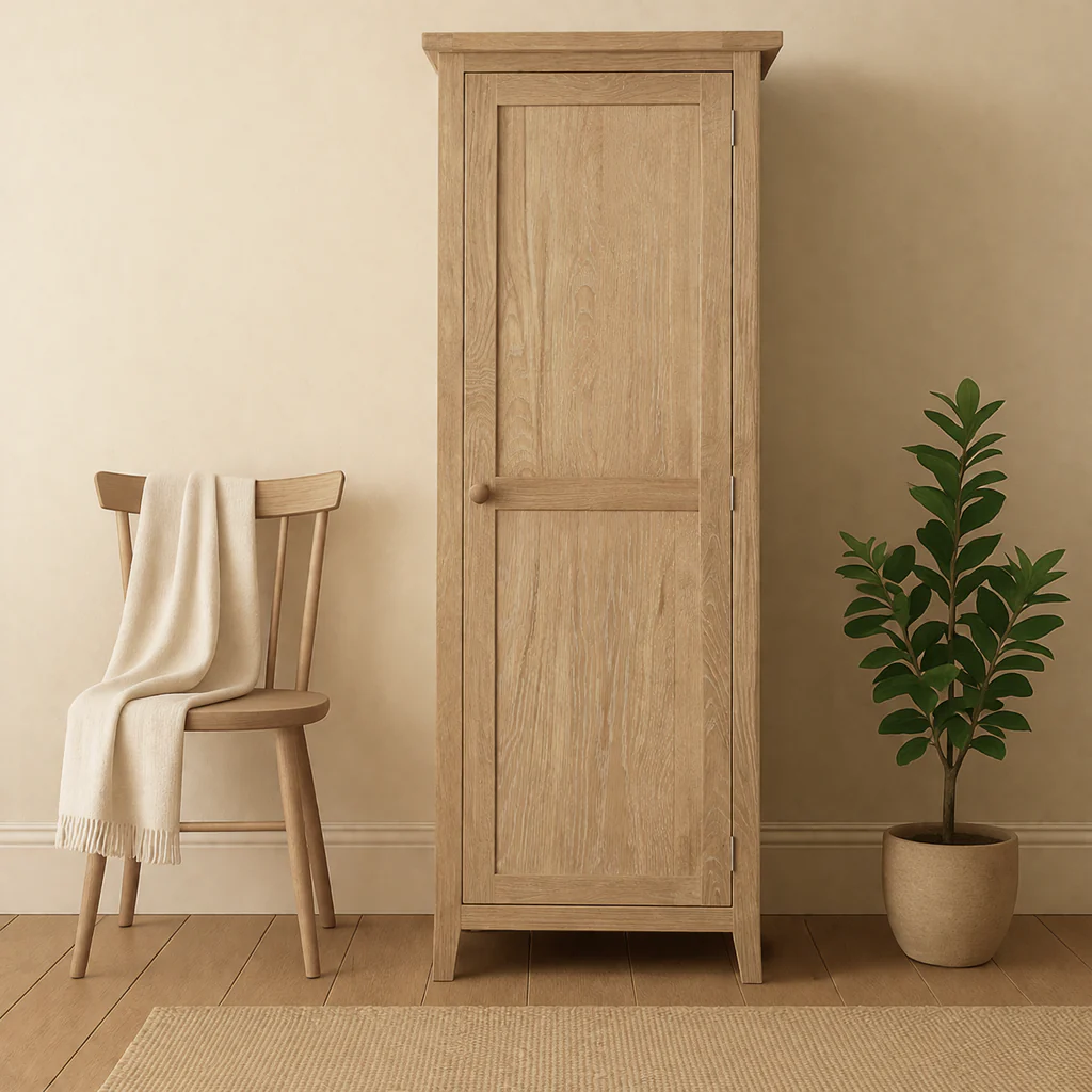 Bath Whitewash Oak Shaker Cupboard - Image 3