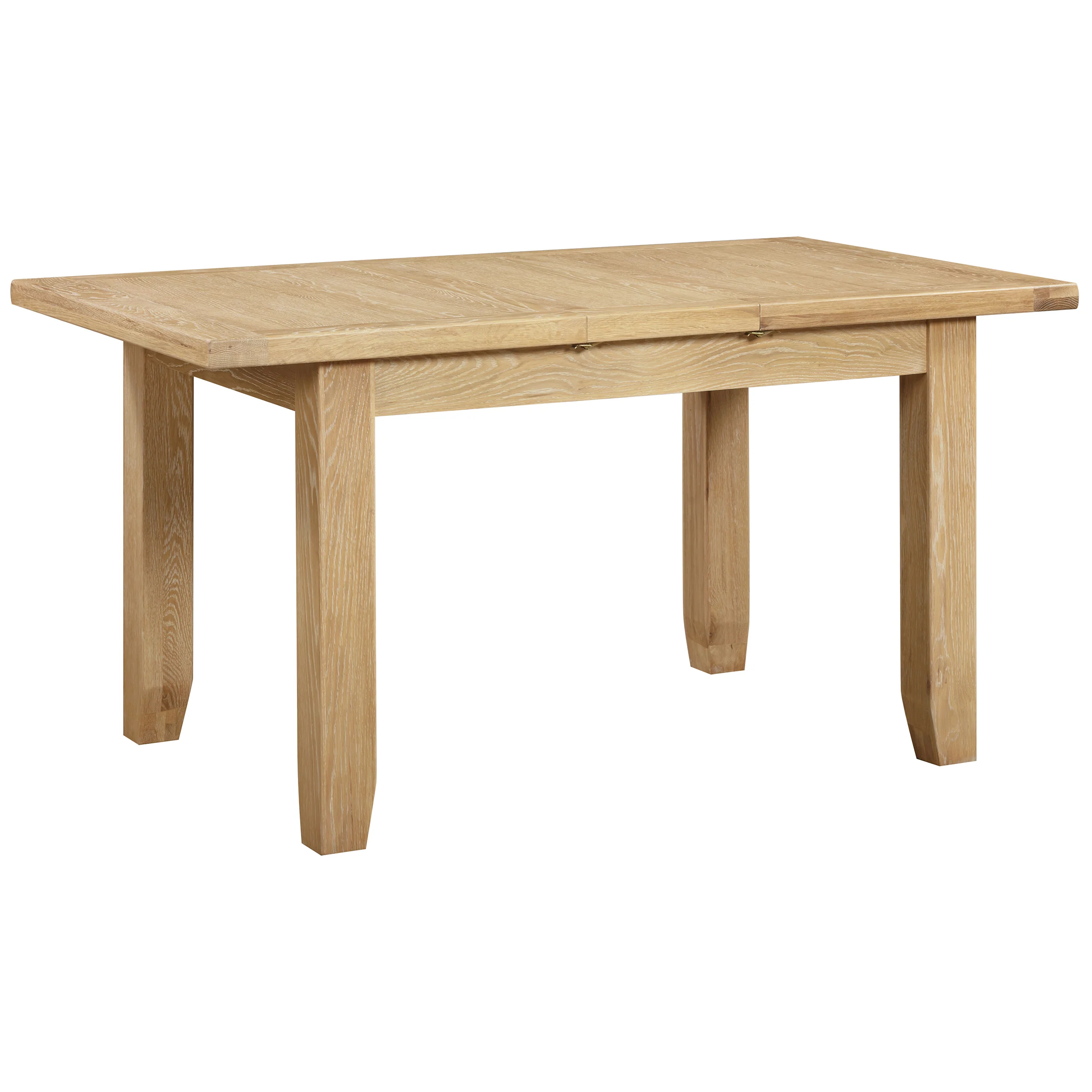 Bath Whitewash Oak Small Extending Dining Table (1.2 m-1.5 m) - Image 2