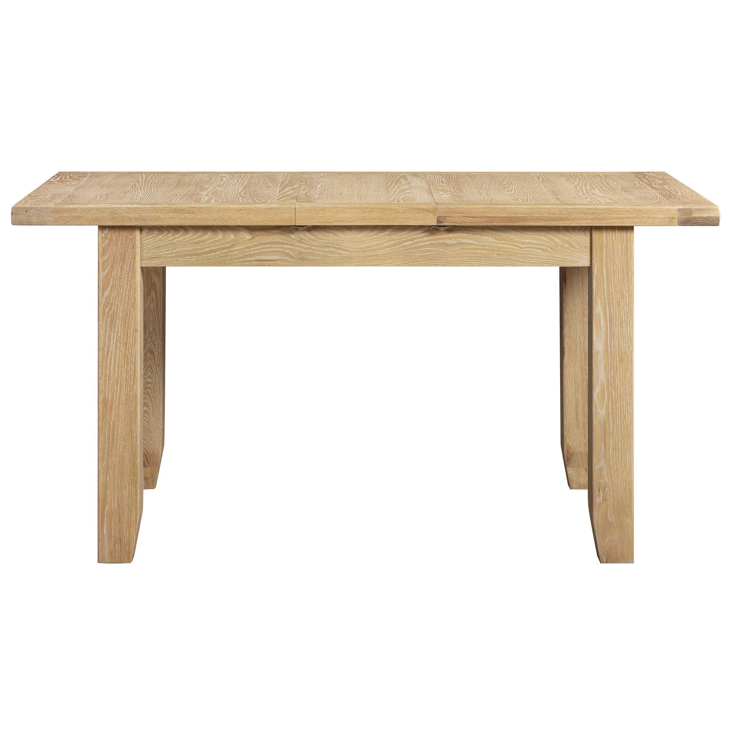 Bath Whitewash Oak Small Extending Dining Table (1.2 m-1.5 m) - Image 4