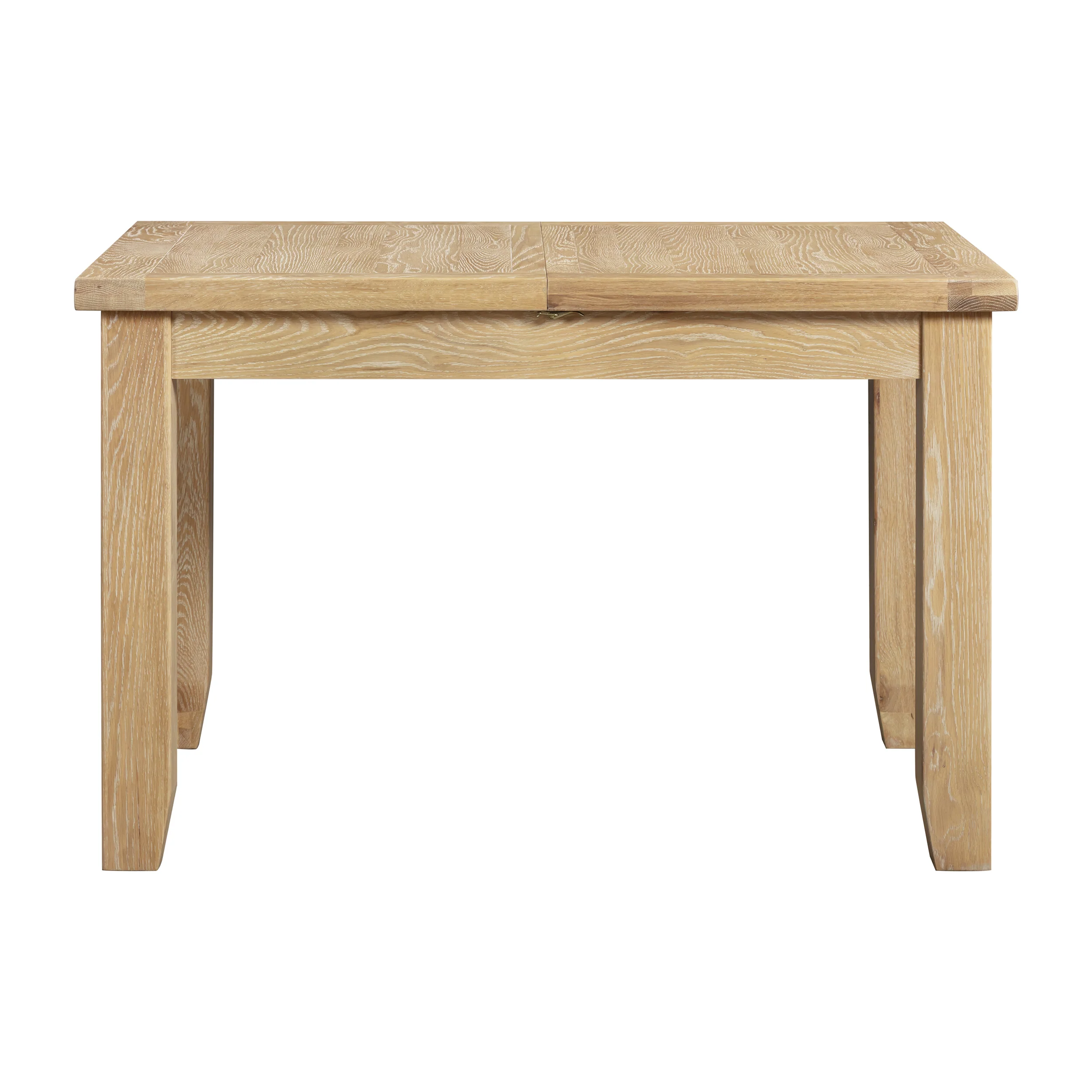 Bath Whitewash Oak Small Extending Dining Table (1.2 m-1.5 m) - Image 5