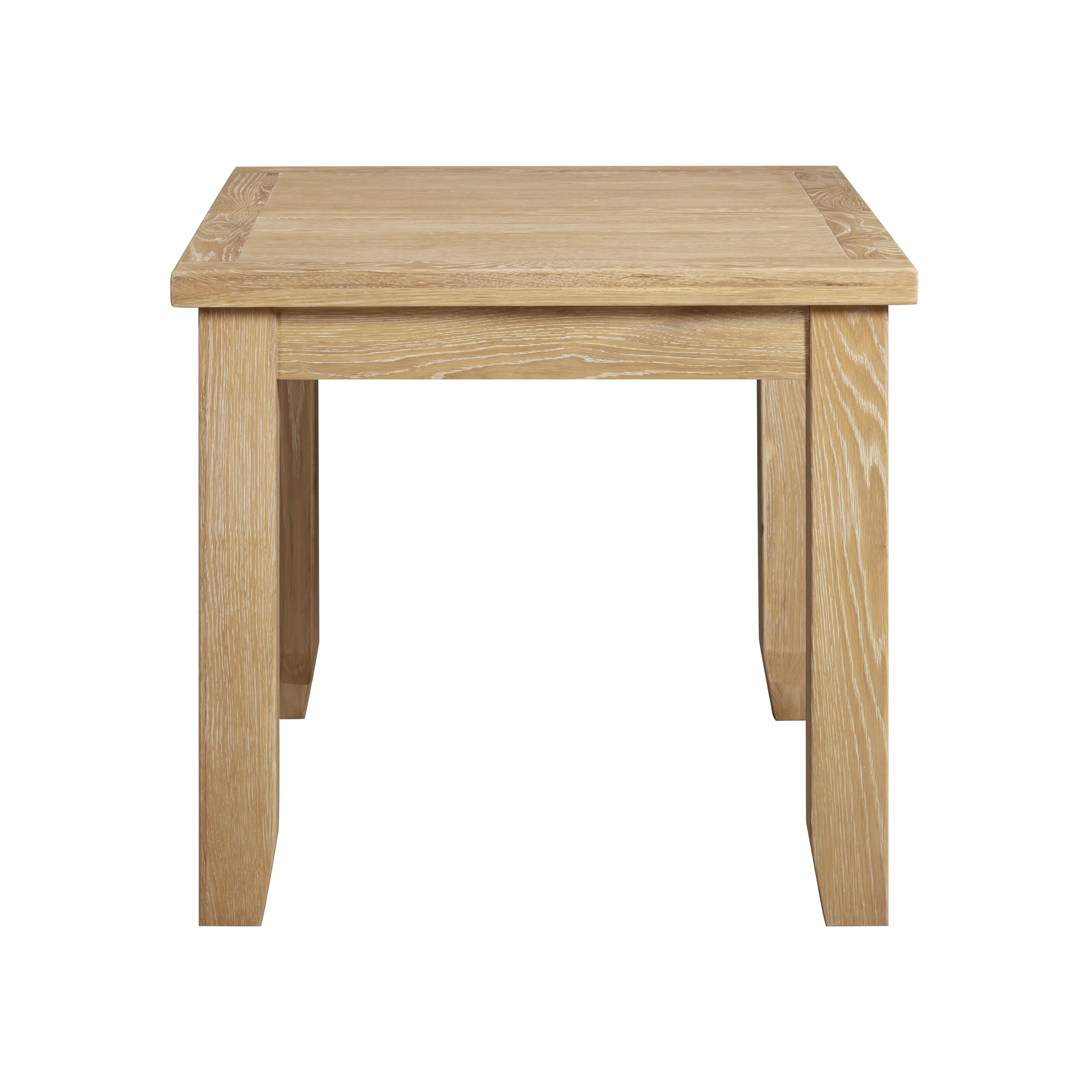Bath Whitewash Oak Small Extending Dining Table (1.2 m-1.5 m) - Image 6