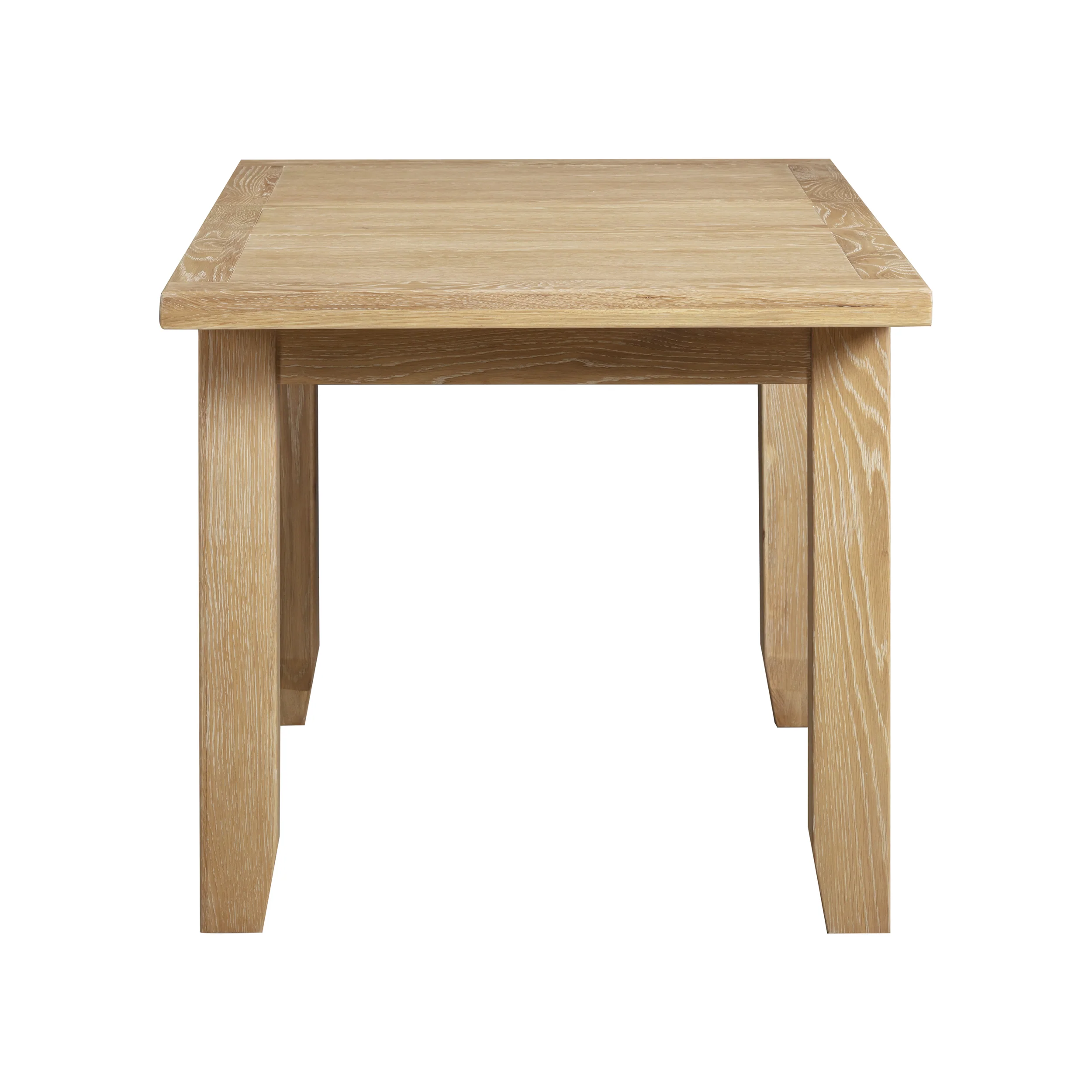 Bath Whitewash Oak Small Extending Dining Table (1.2 m-1.5 m) - Image 7