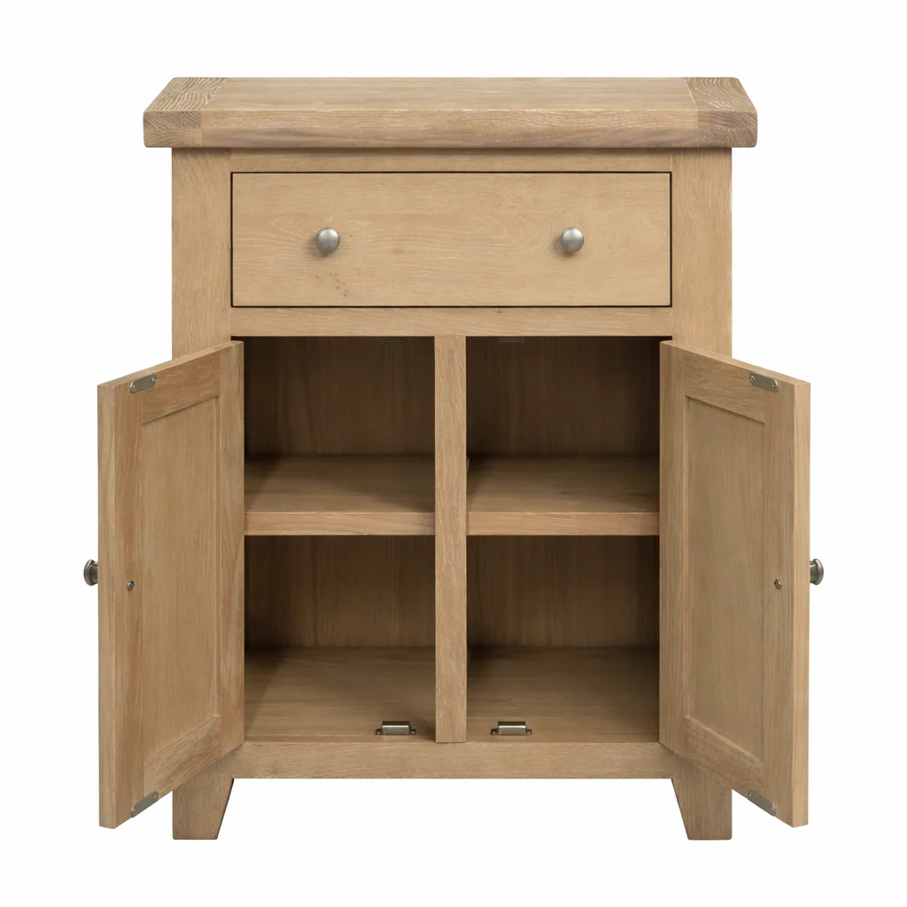 Bath Whitewash Oak Small Sideboard - Image 5