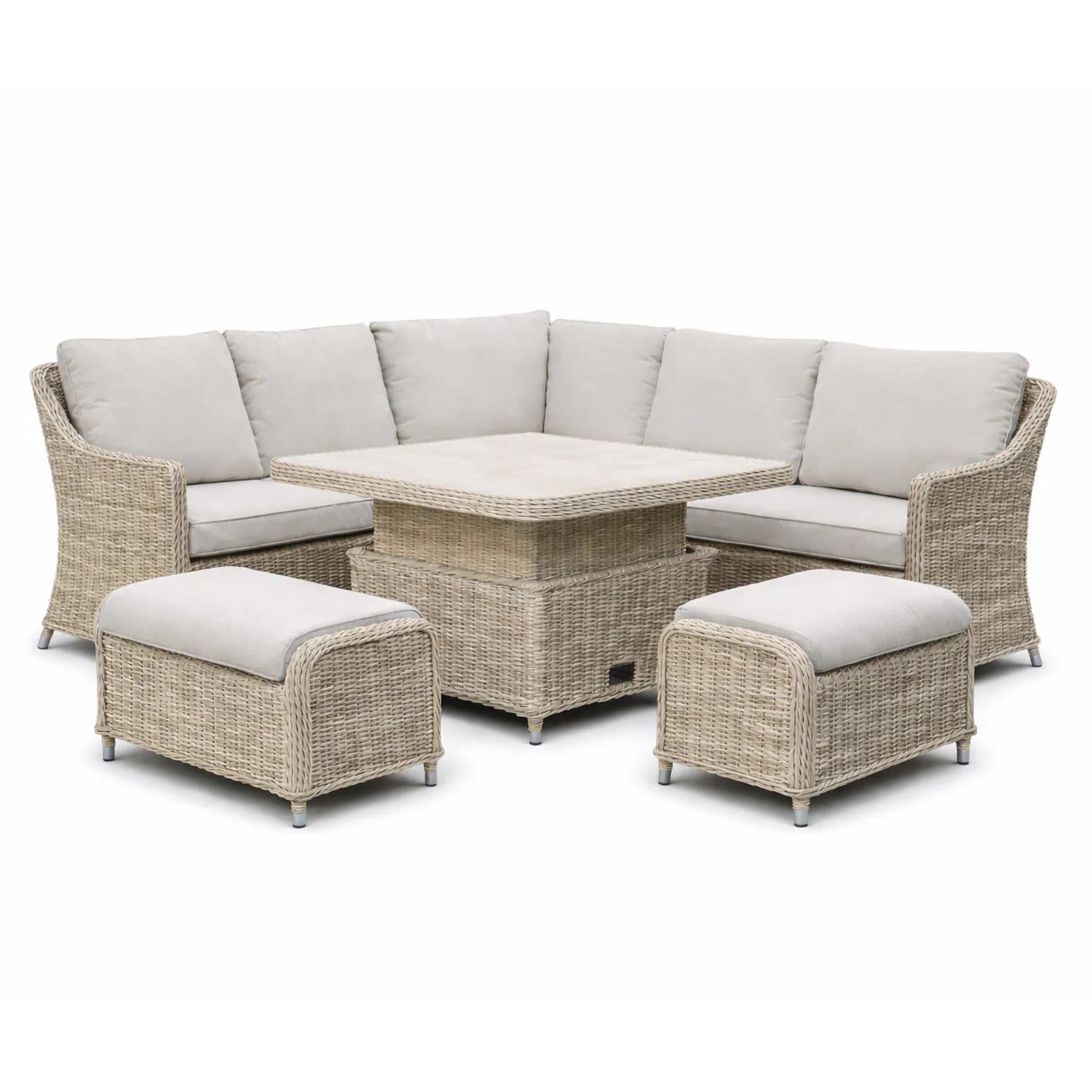 Beaulieu Garden Corner Dining Set with Rising Table - Image 2