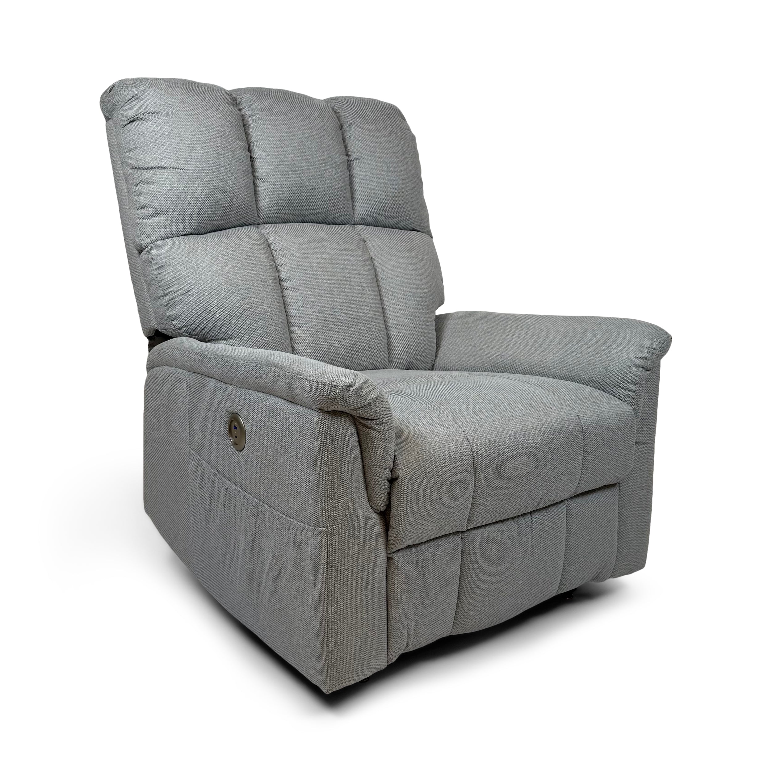 Bertrum Dual Motor Electric Lift Assist Rise & Recliner | Silver - Image 2