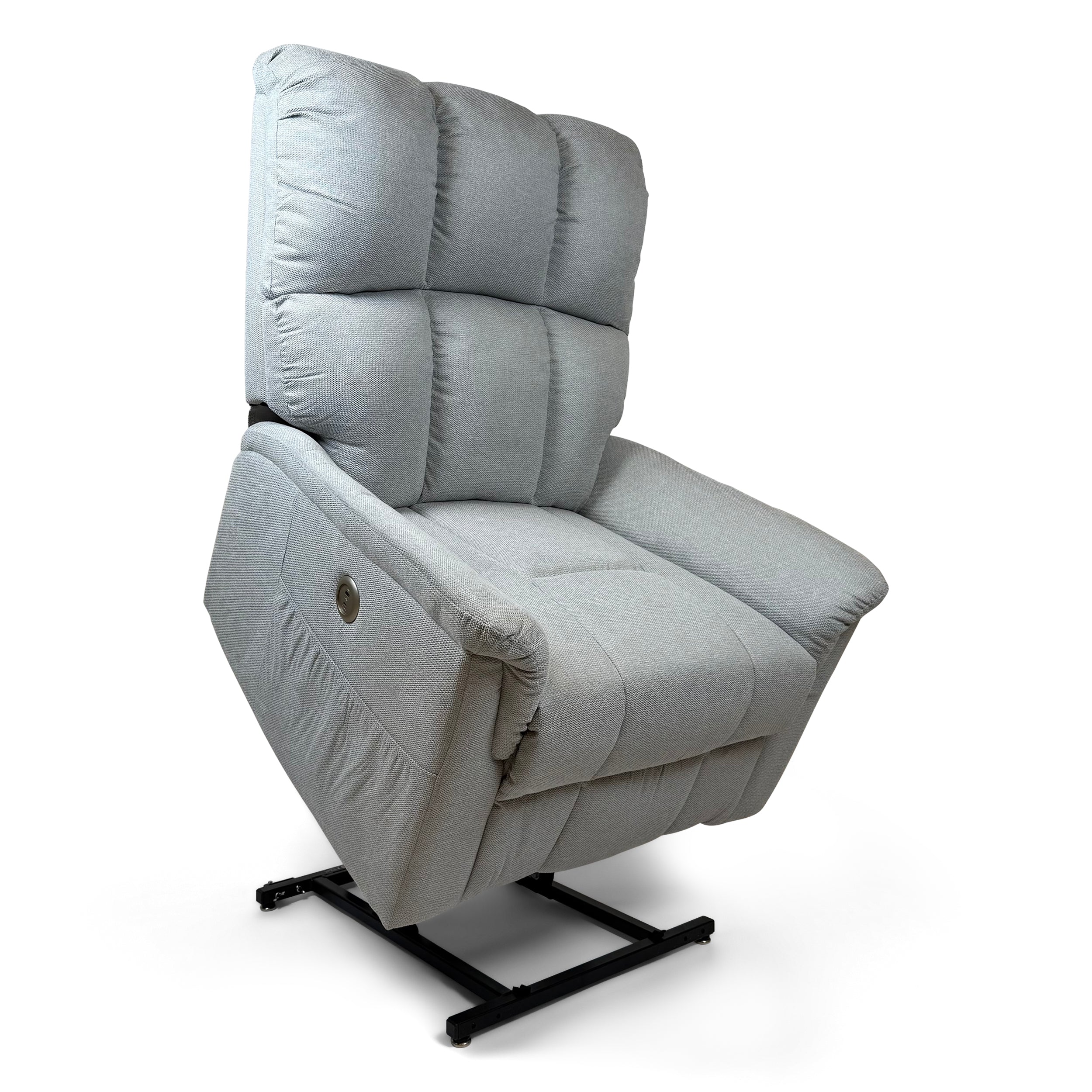 Bertrum Dual Motor Electric Lift Assist Rise & Recliner | Silver - Image 6