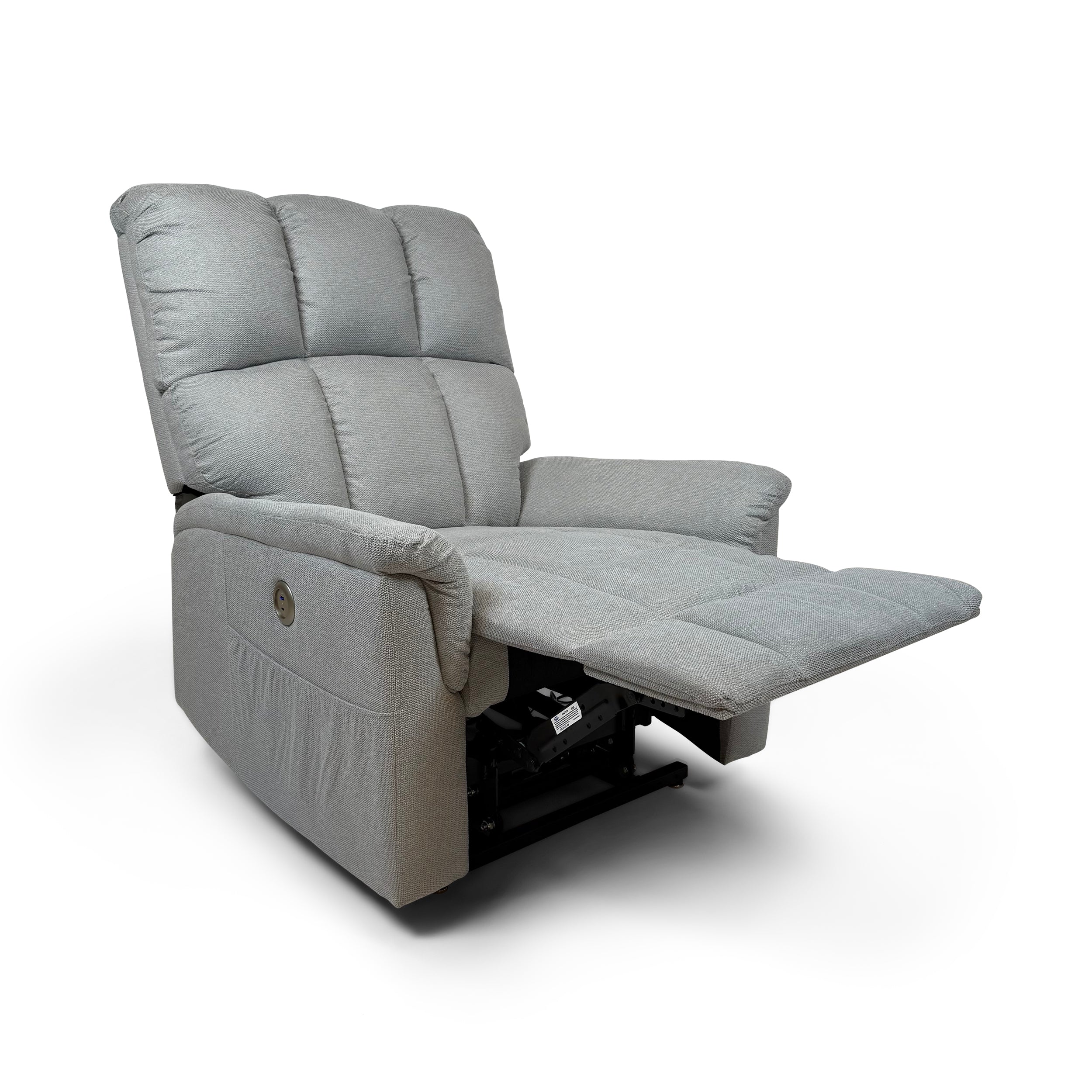 Bertrum Dual Motor Electric Lift Assist Rise & Recliner | Silver - Image 7