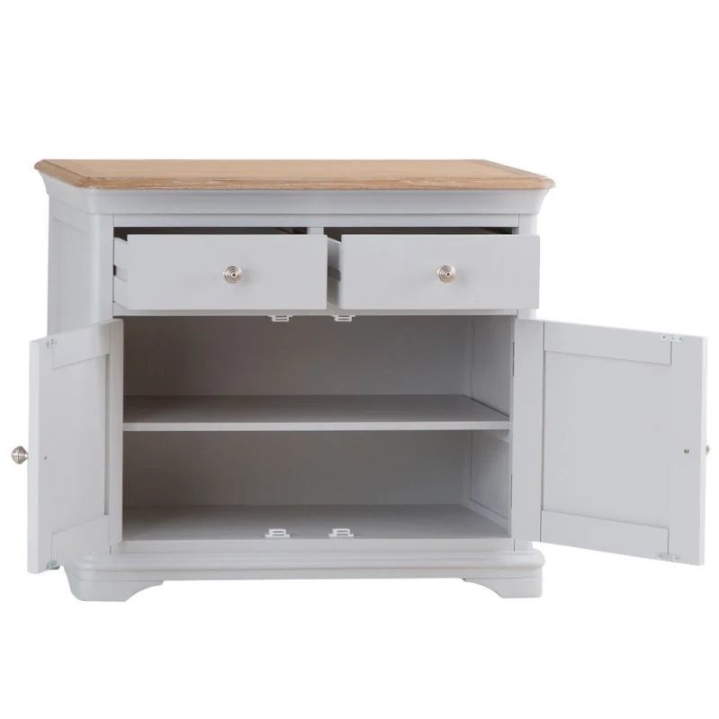 Brighton Grey Painted 2 Door 2 Drawer Sideboard - Grade B - Image 4