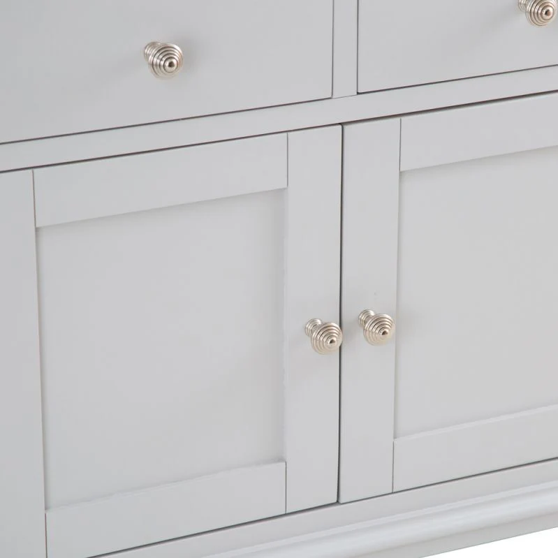 Brighton Grey Painted 2 Door 2 Drawer Sideboard - Grade B - Image 5