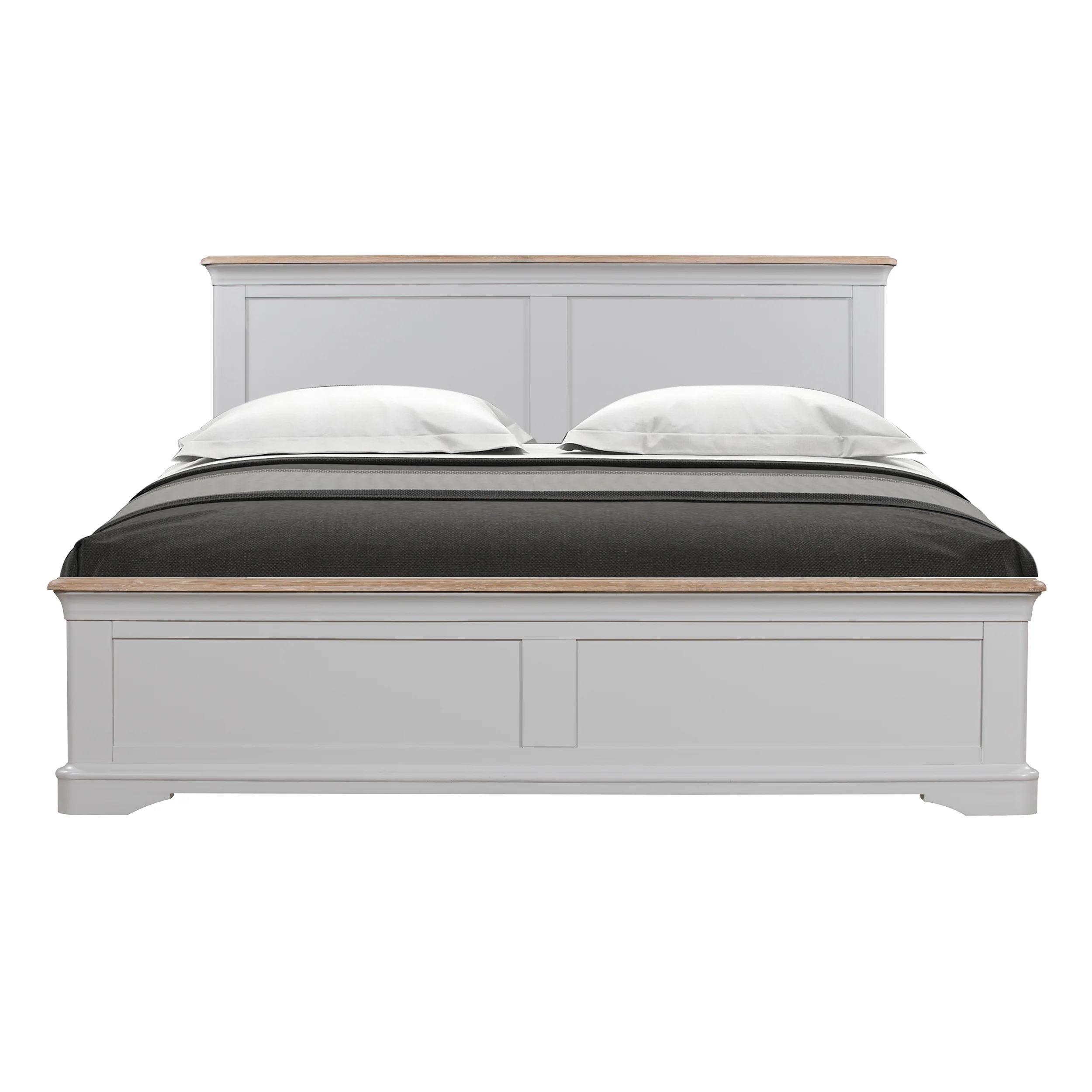 Brighton Grey Painted 5ft Kingsize Bed - Grade B - Image 3