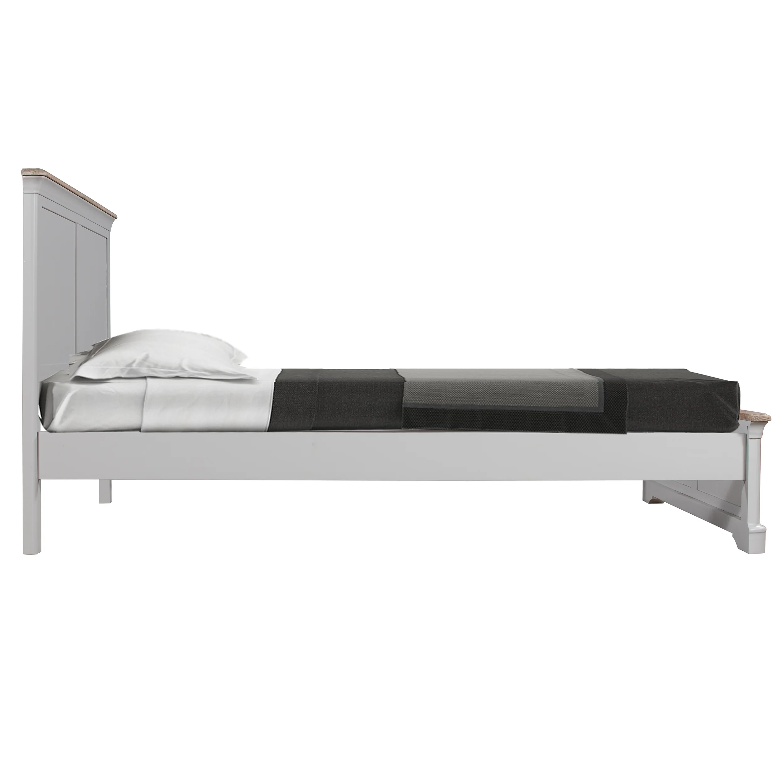 Brighton Grey Painted 5ft Kingsize Bed - Grade B - Image 4