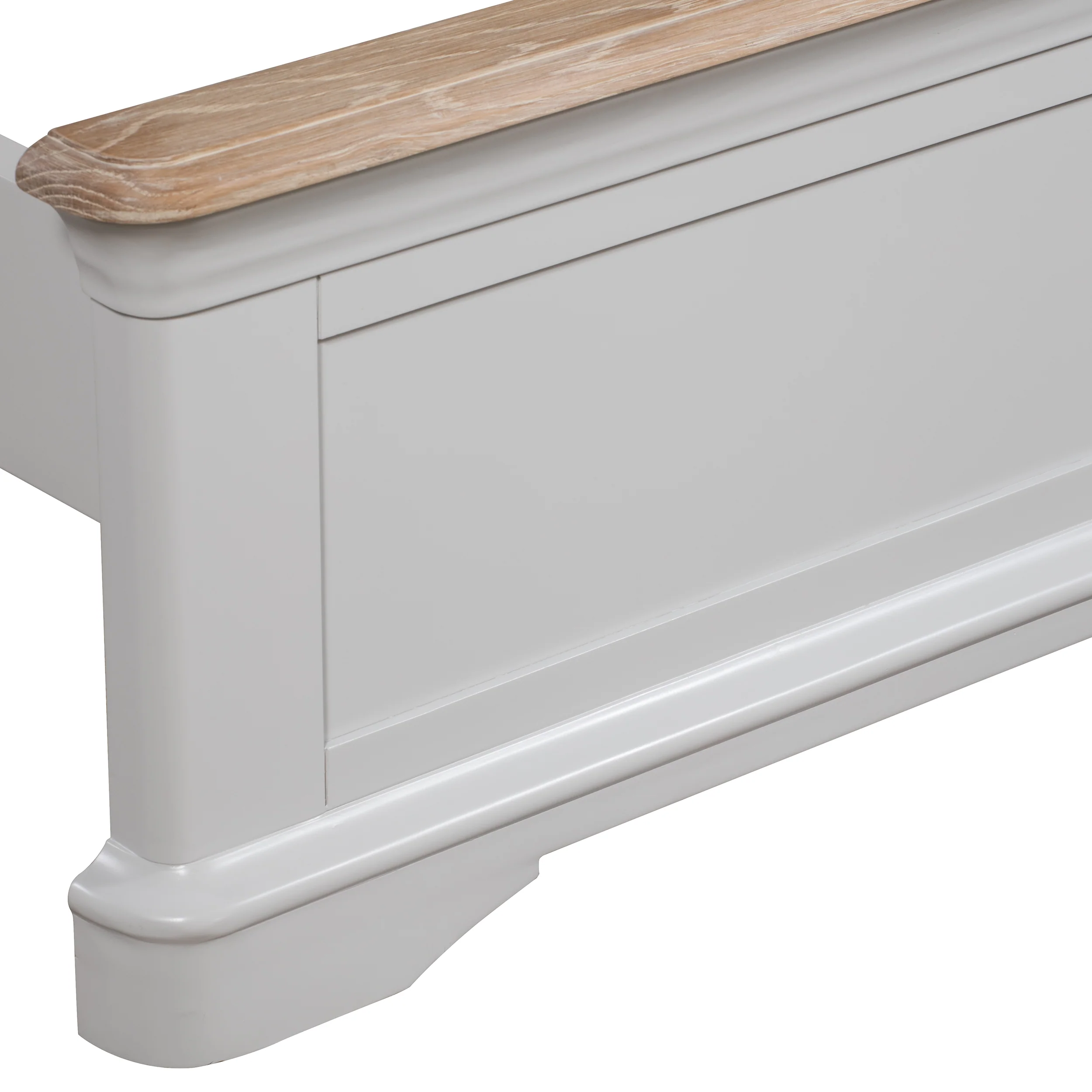 Brighton Grey Painted 5ft Kingsize Bed - Grade B - Image 5