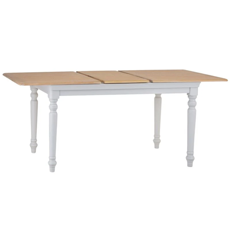 Brighton Grey Painted Extending Dining Table (1.4 m-1.8 m) - Grade B - Image 4