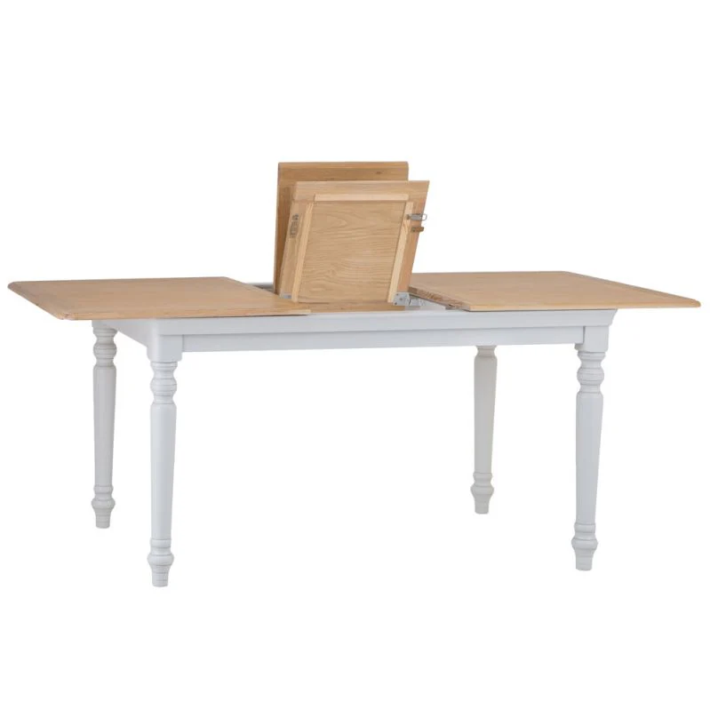 Brighton Grey Painted Extending Dining Table (1.4 m-1.8 m) - Grade B - Image 5