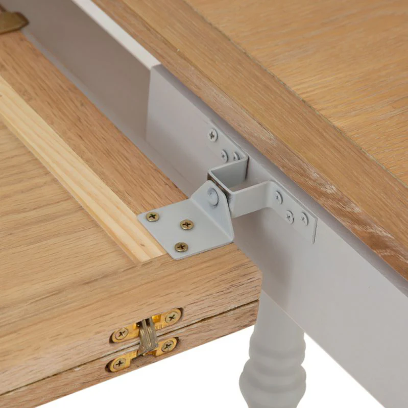 Brighton Grey Painted Extending Dining Table (1.8 m-2.3 m) - Grade B - Image 8