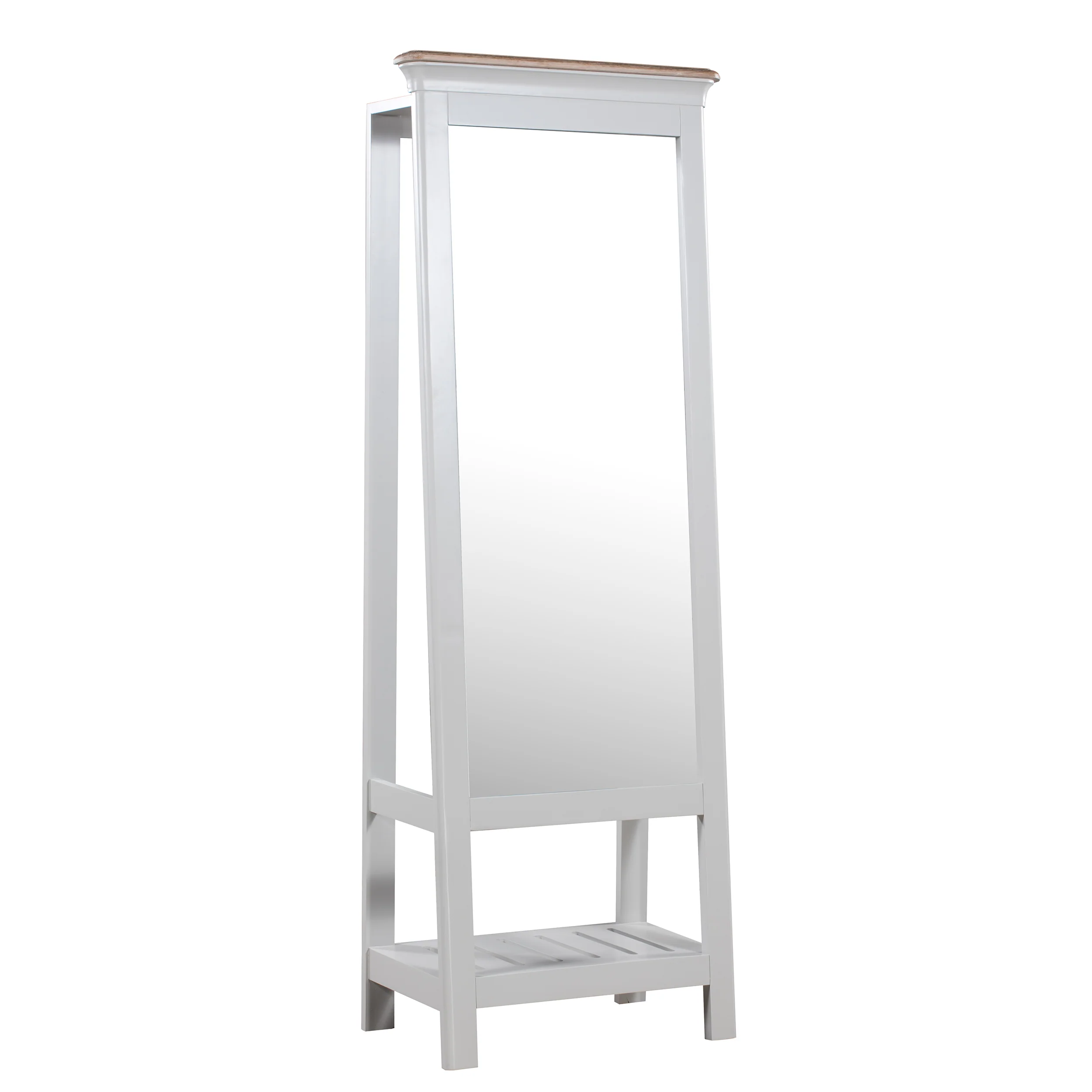 Brighton Grey Painted Mirror - Grade B - Image 3